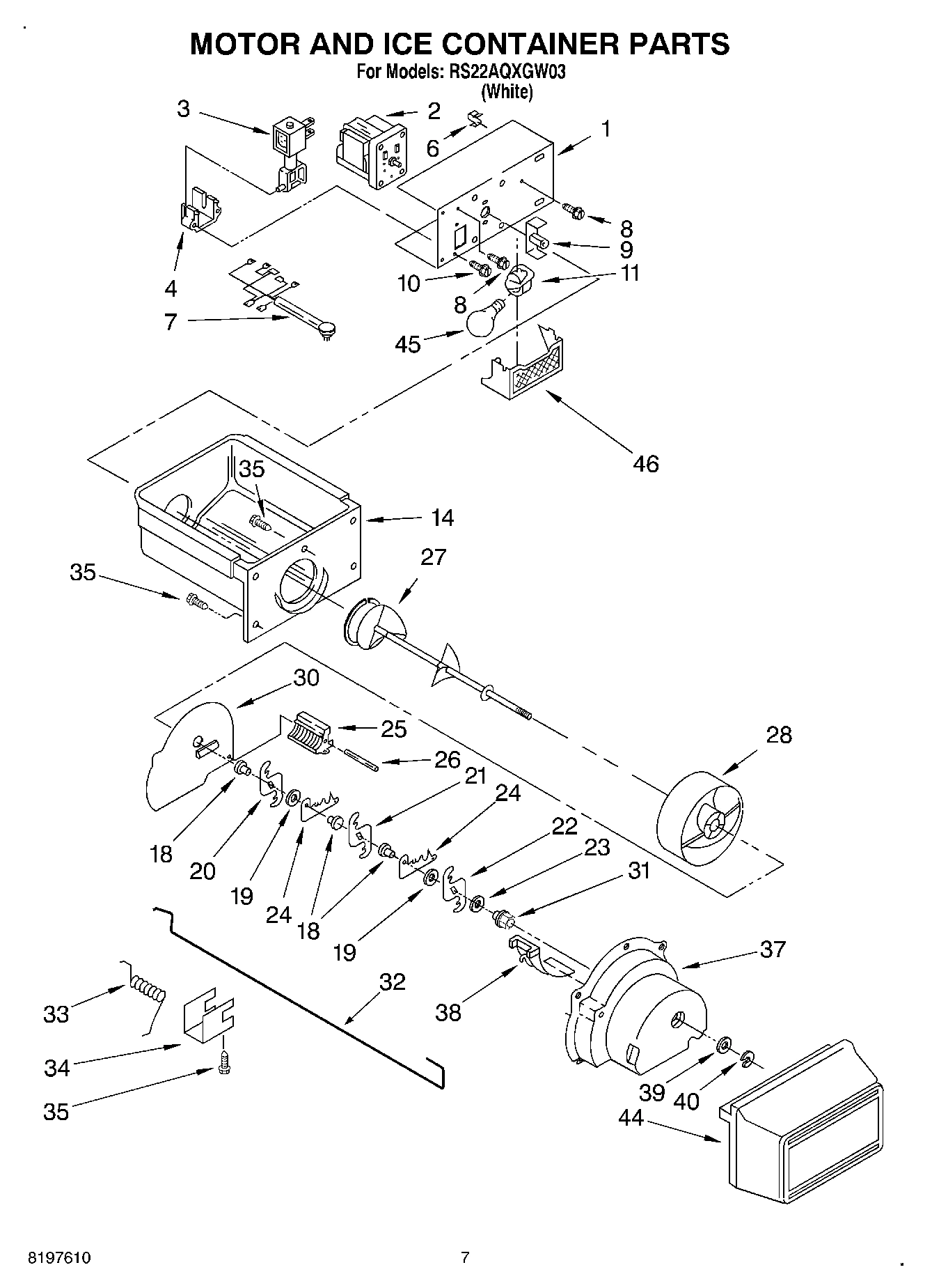 05 - MOTOR AND ICE CONTAINER