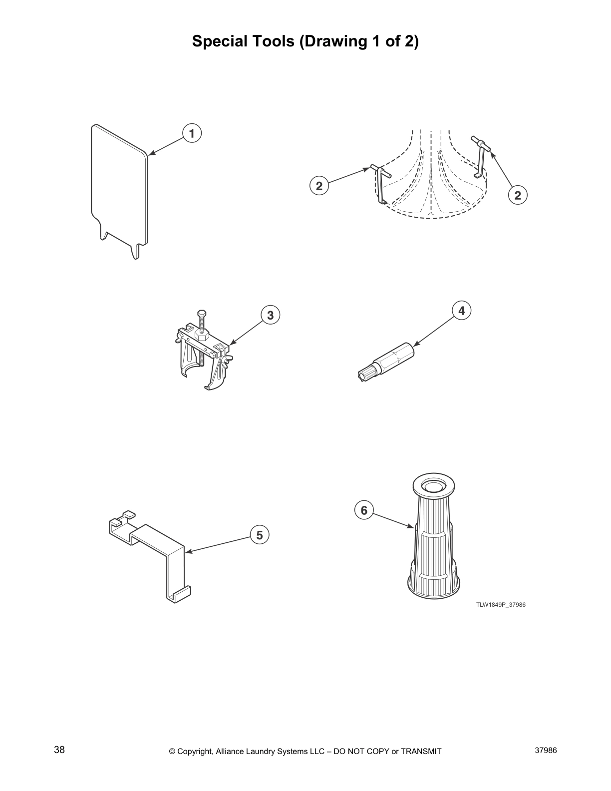 Special Tools (Drawing 1 of 2)