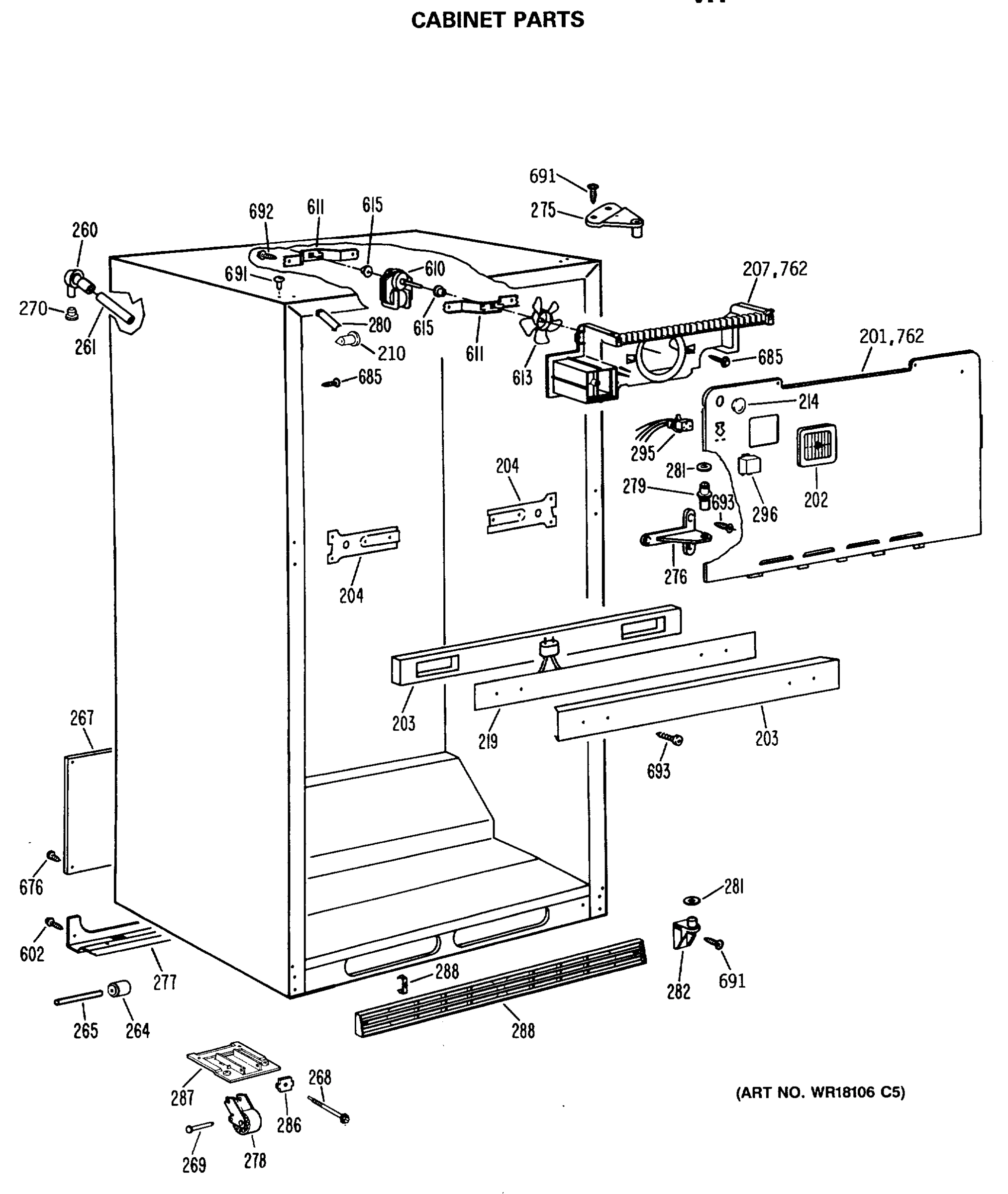 CABINET PARTS