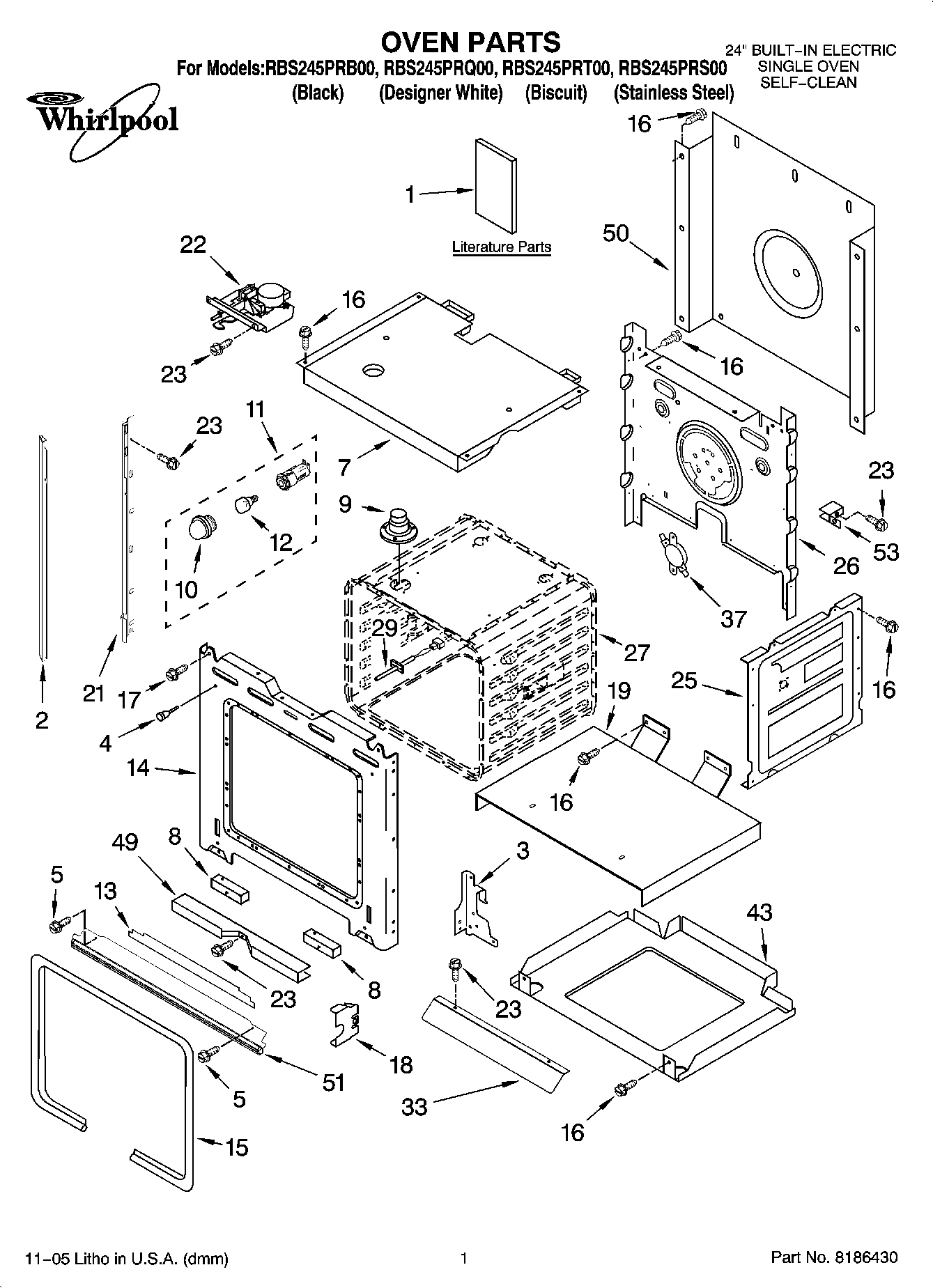 01 - OVEN PARTS