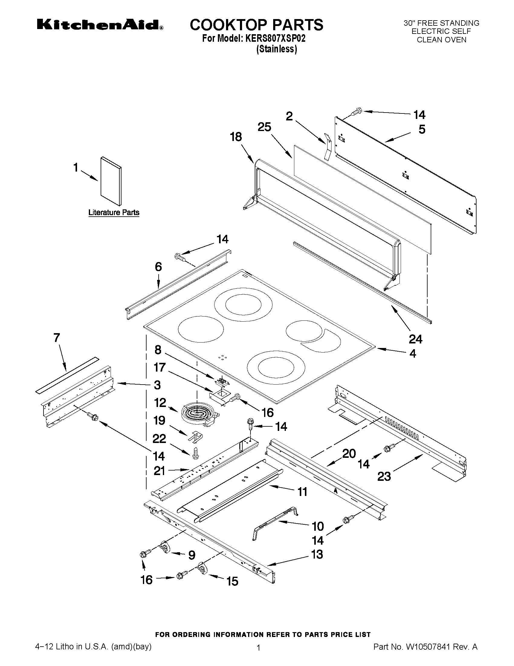 01 - COOKTOP PARTS