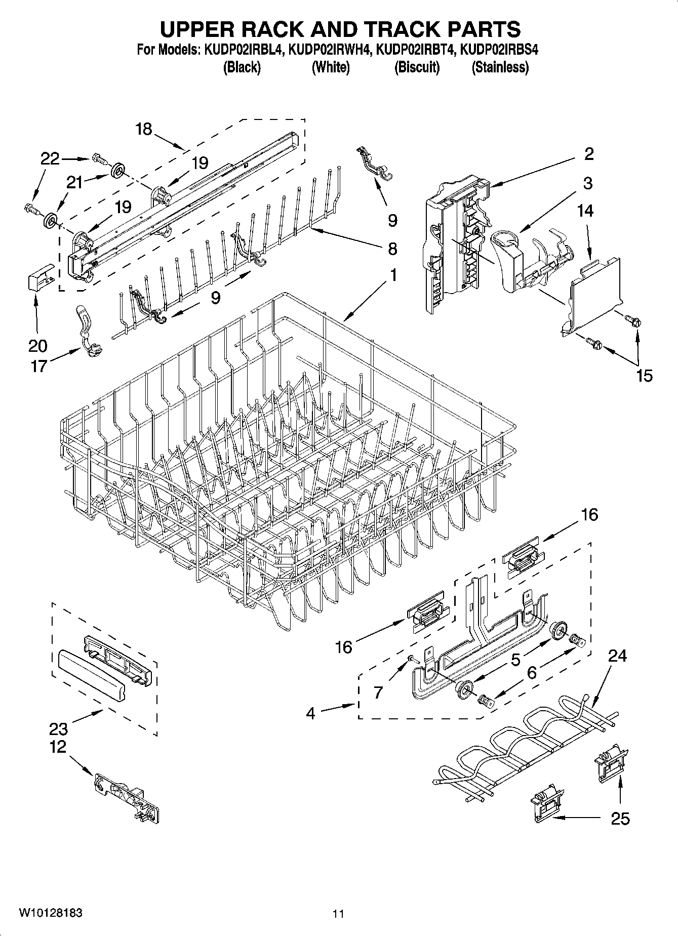 09 - UPPER RACK AND TRACK PARTS