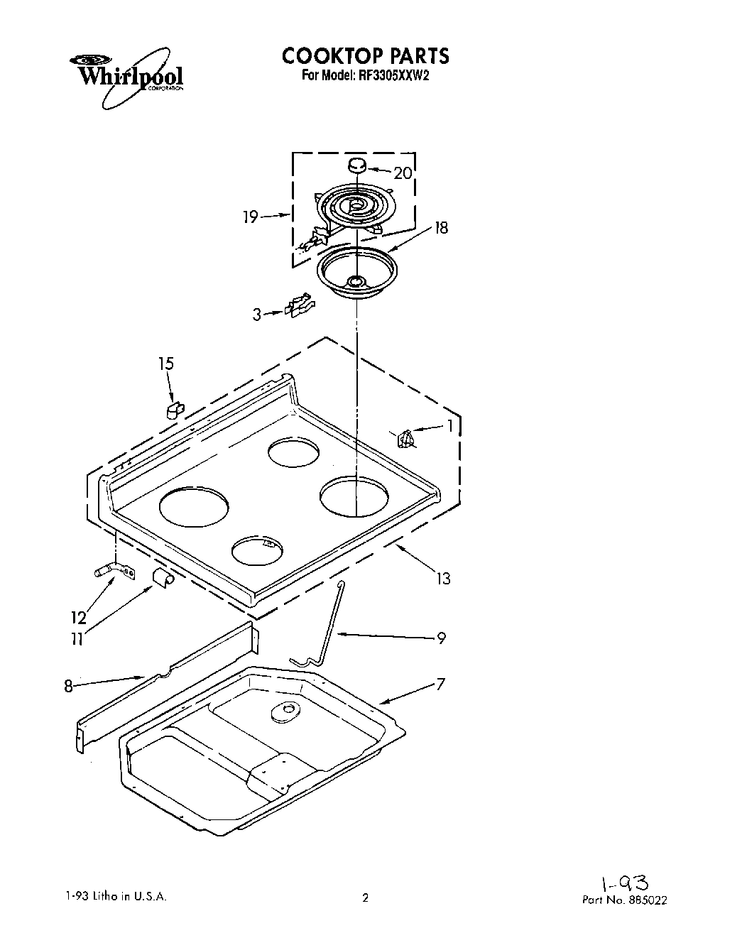 01 - COOKTOP, LIT/OPTIONAL