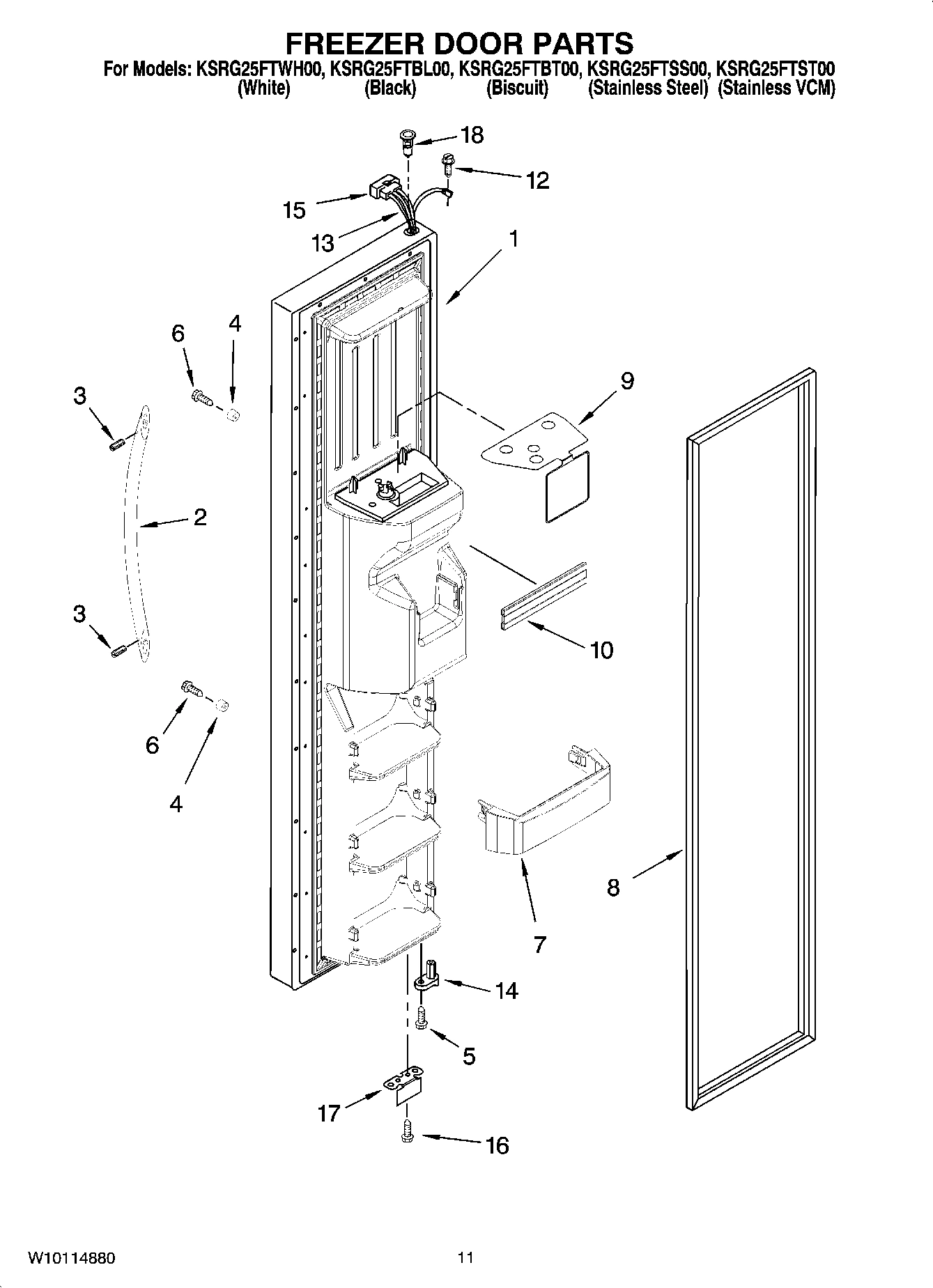 07 - FREEZER DOOR PARTS