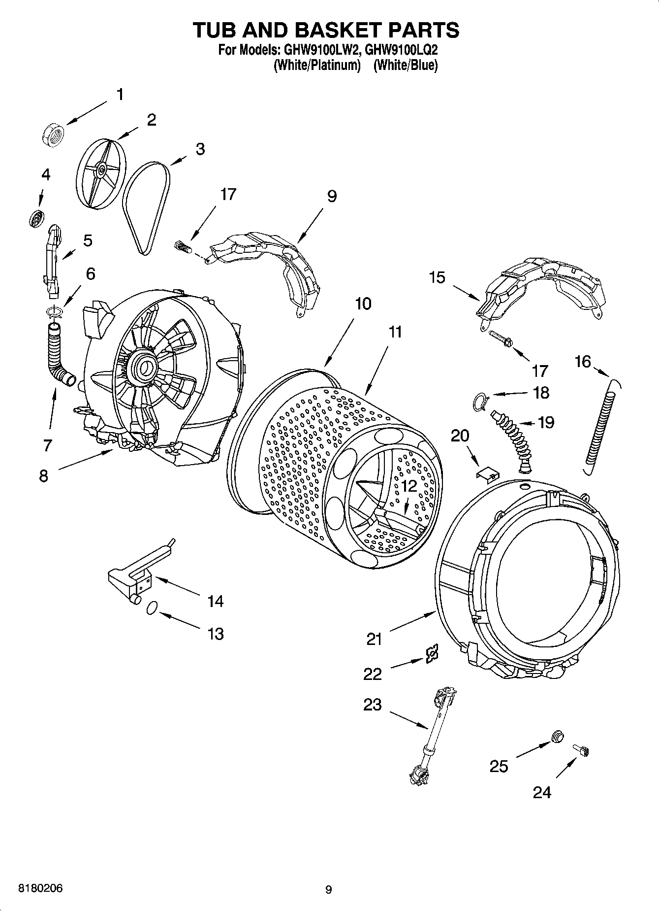 05 - TUB AND BASKET PARTS