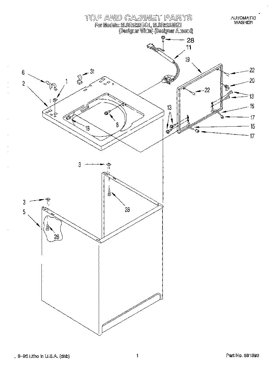 01 - TOP AND CABINET