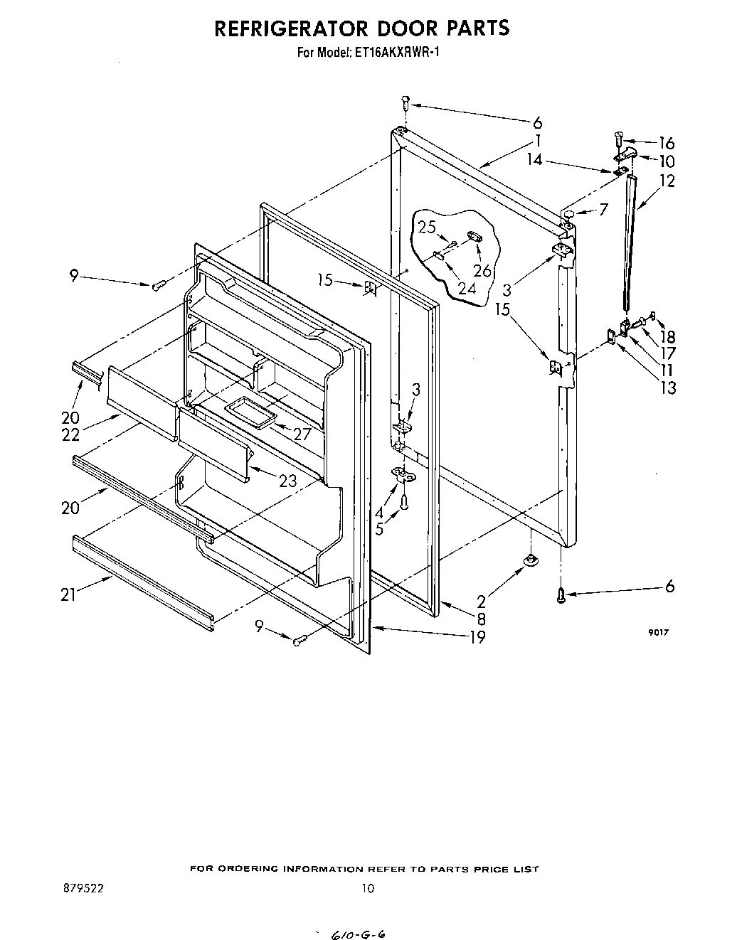 08 - REFRIGERATOR DOOR , NOT ILLUSTRATED