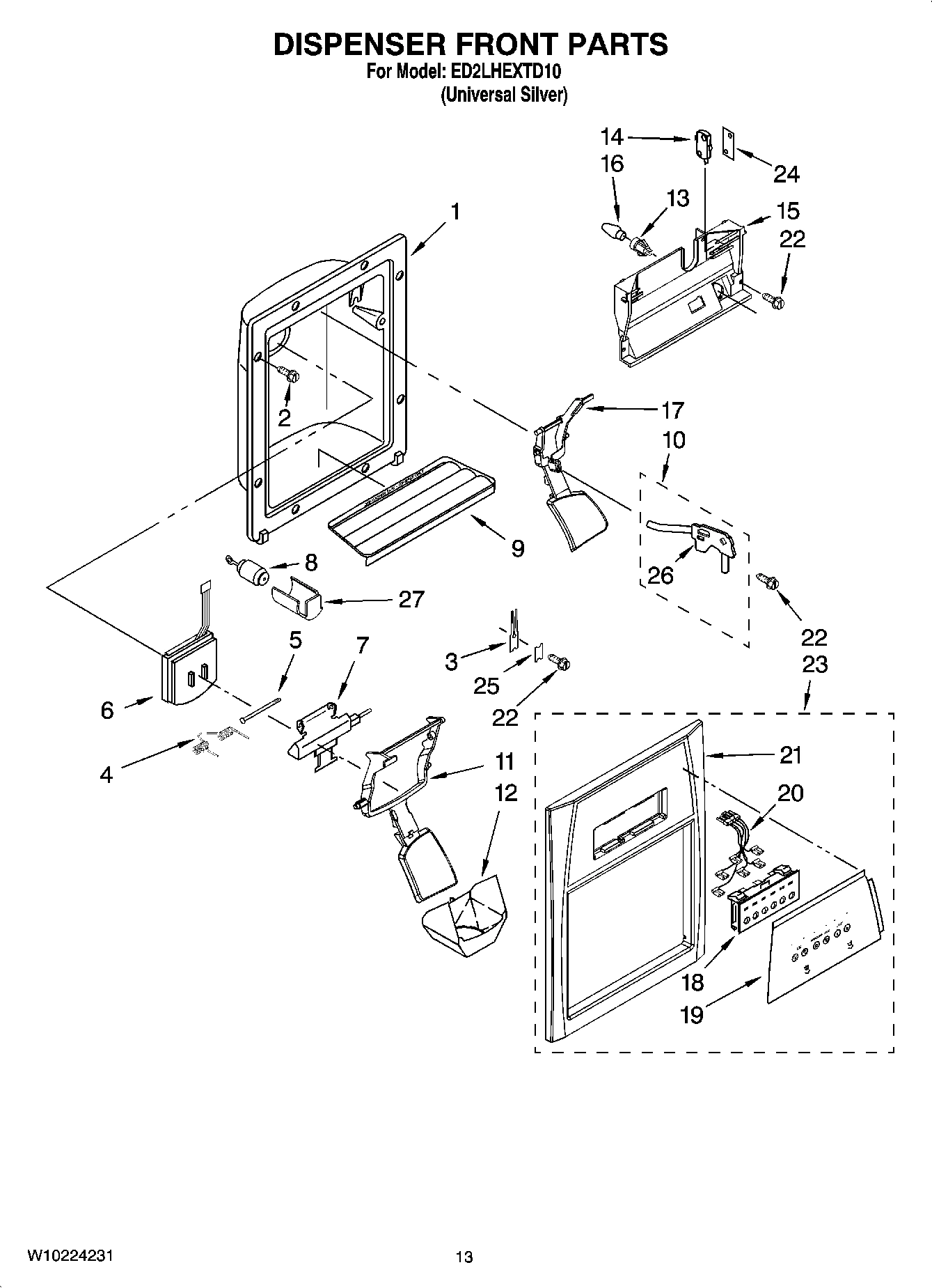 08 - DISPENSER FRONT PARTS