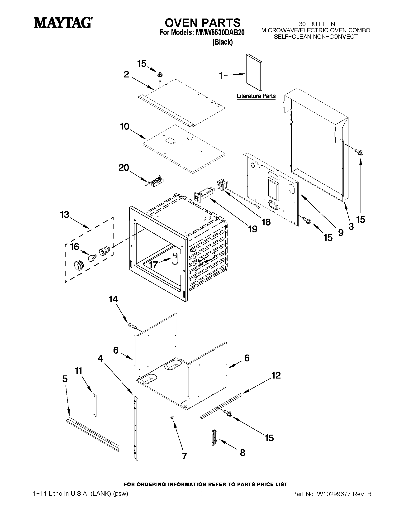 01 - OVEN PARTS