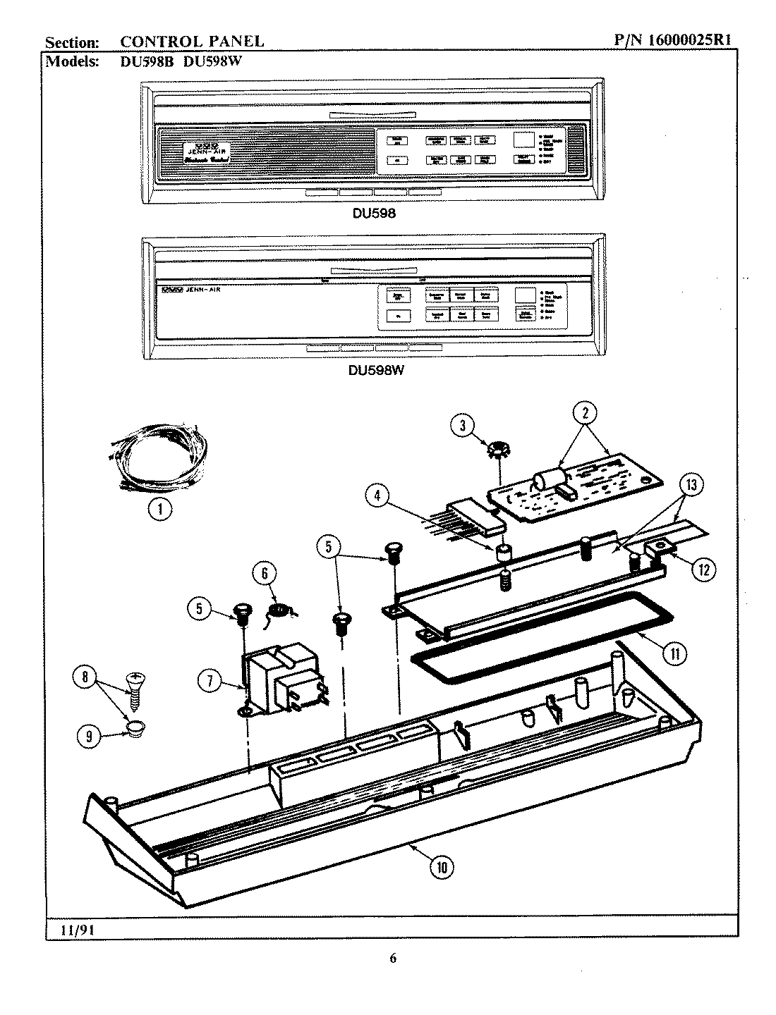 01 - CONTROL PANEL (DU598)