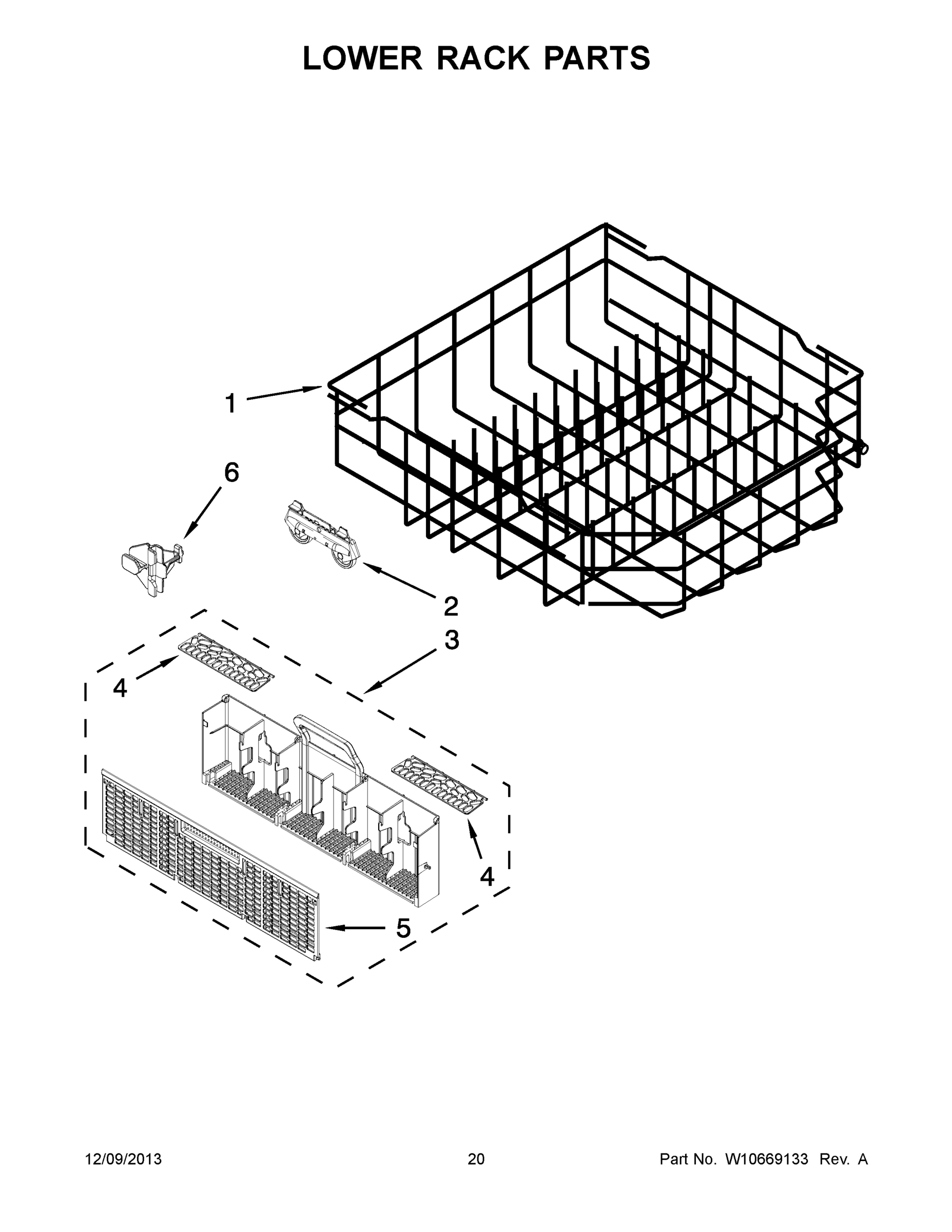 11 - LOWER RACK PARTS