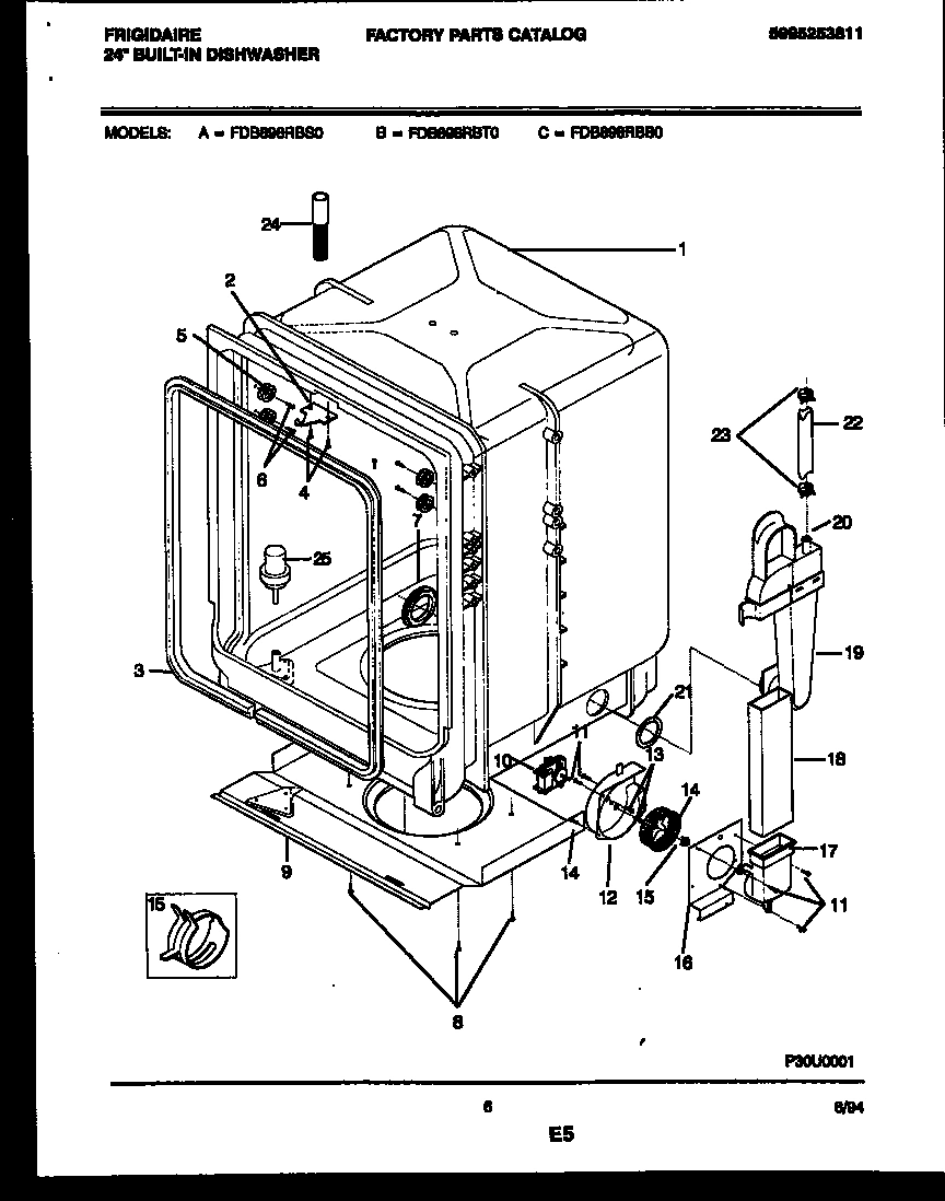 05 - TUB AND FRAME PARTS