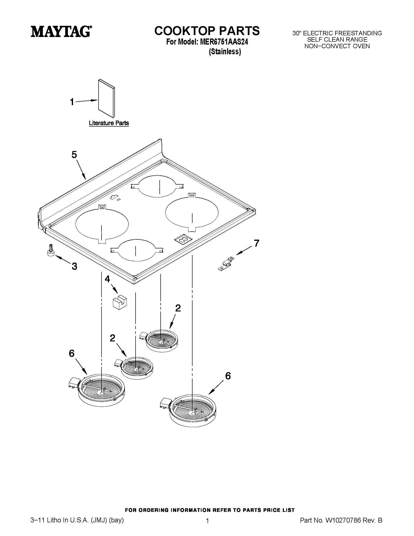 01 - COOKTOP PARTS