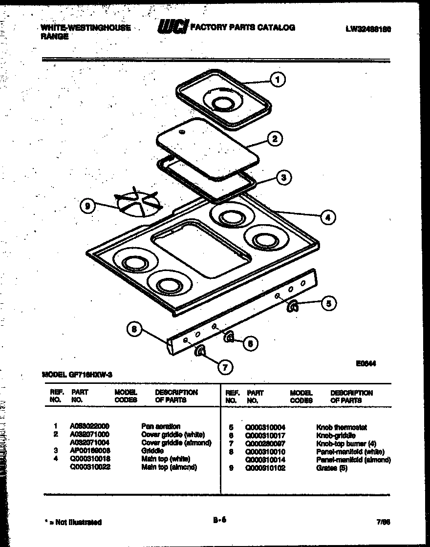 03 - COOKTOP PARTS