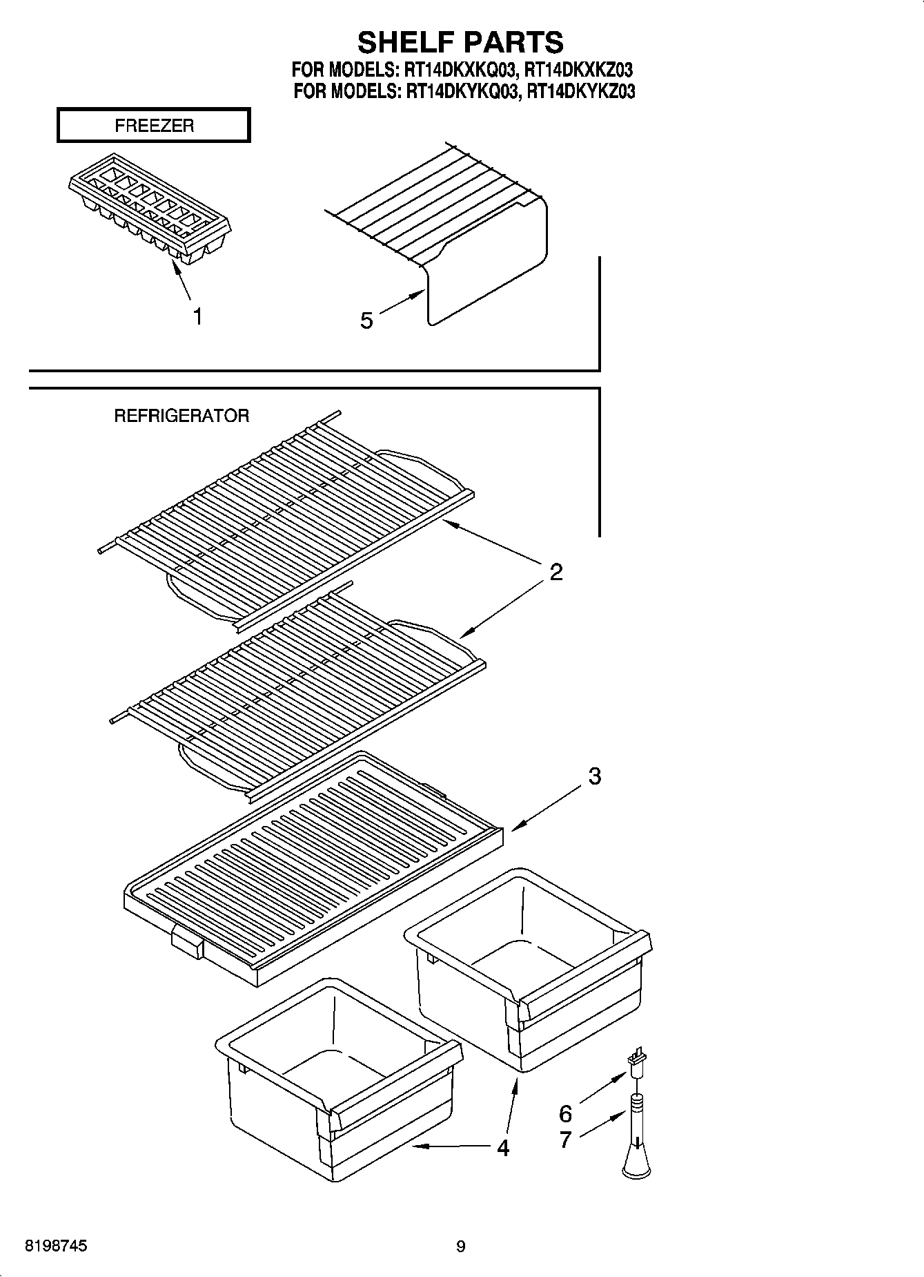 05 - SHELF PARTS, OPTIONAL PARTS