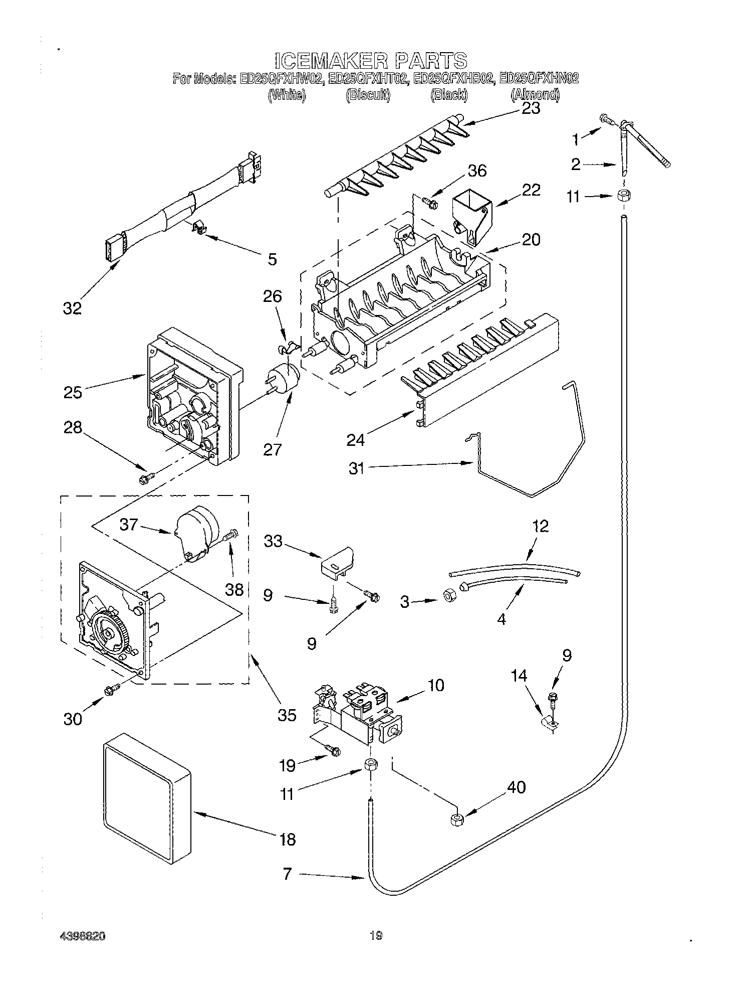 12 - ICEMAKER, OPTIONAL