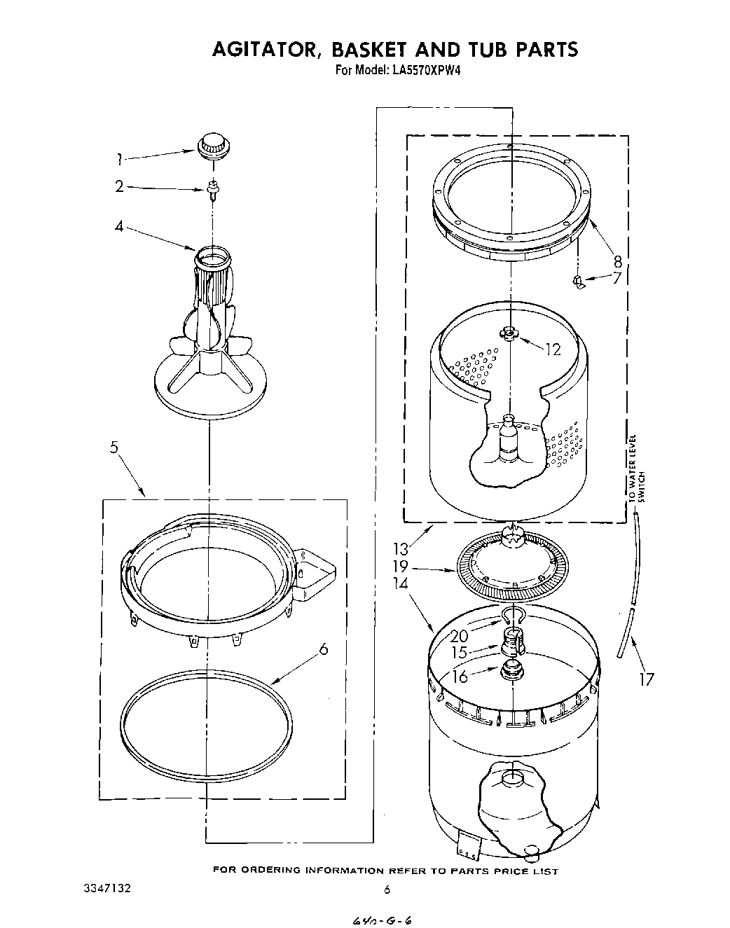 04 - AGITATOR, BASKET AND TUB