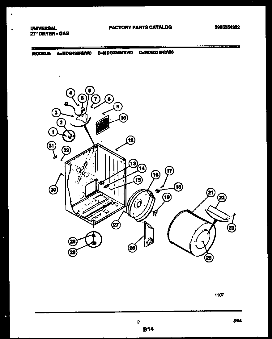 02 - CABINET AND COMPONENT PARTS