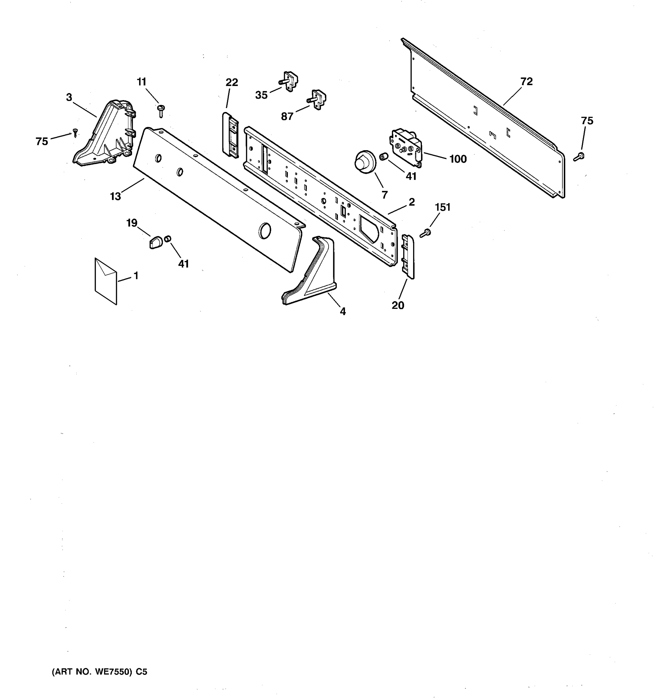 BACKSPLASH ASSEMBLY