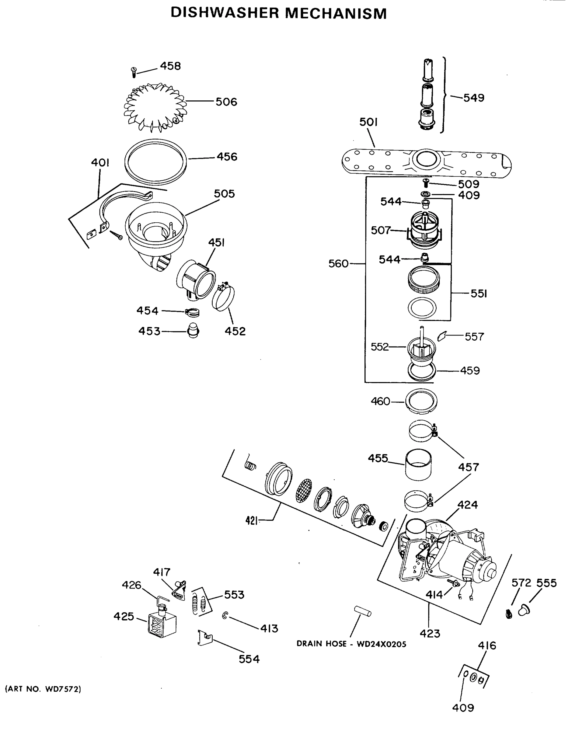 DISHWASHER MECHANISM