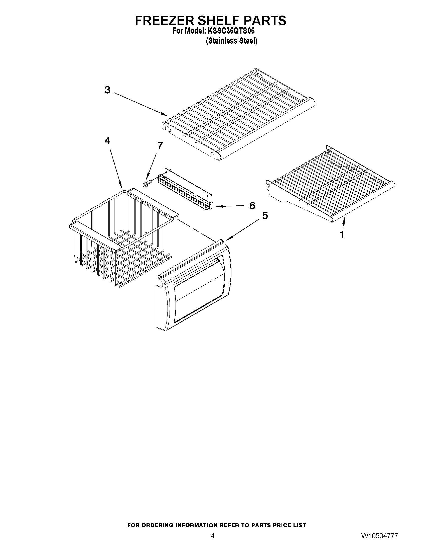 03 - FREEZER SHELF PARTS