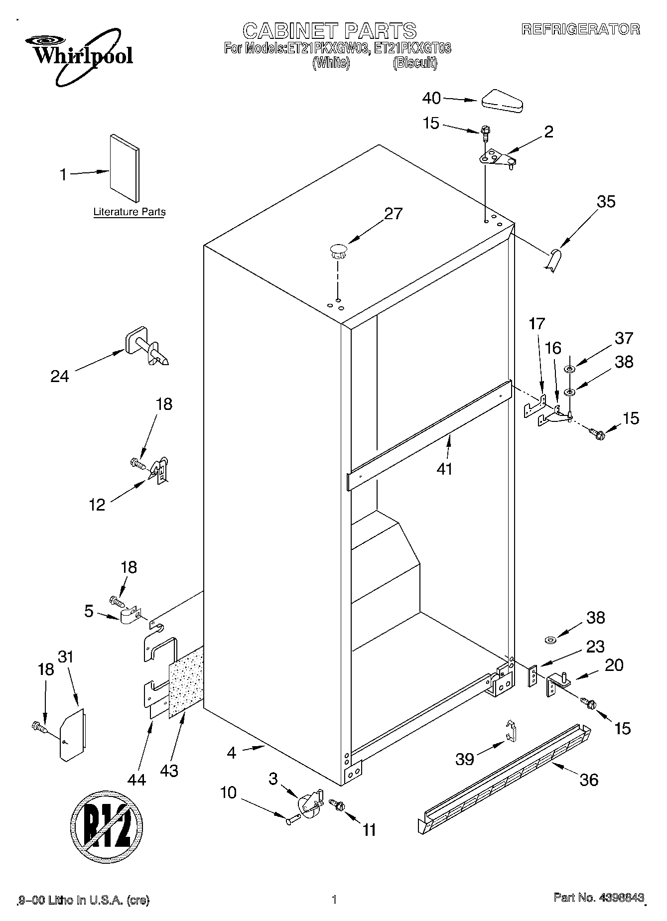01 - CABINET, LITERATURE