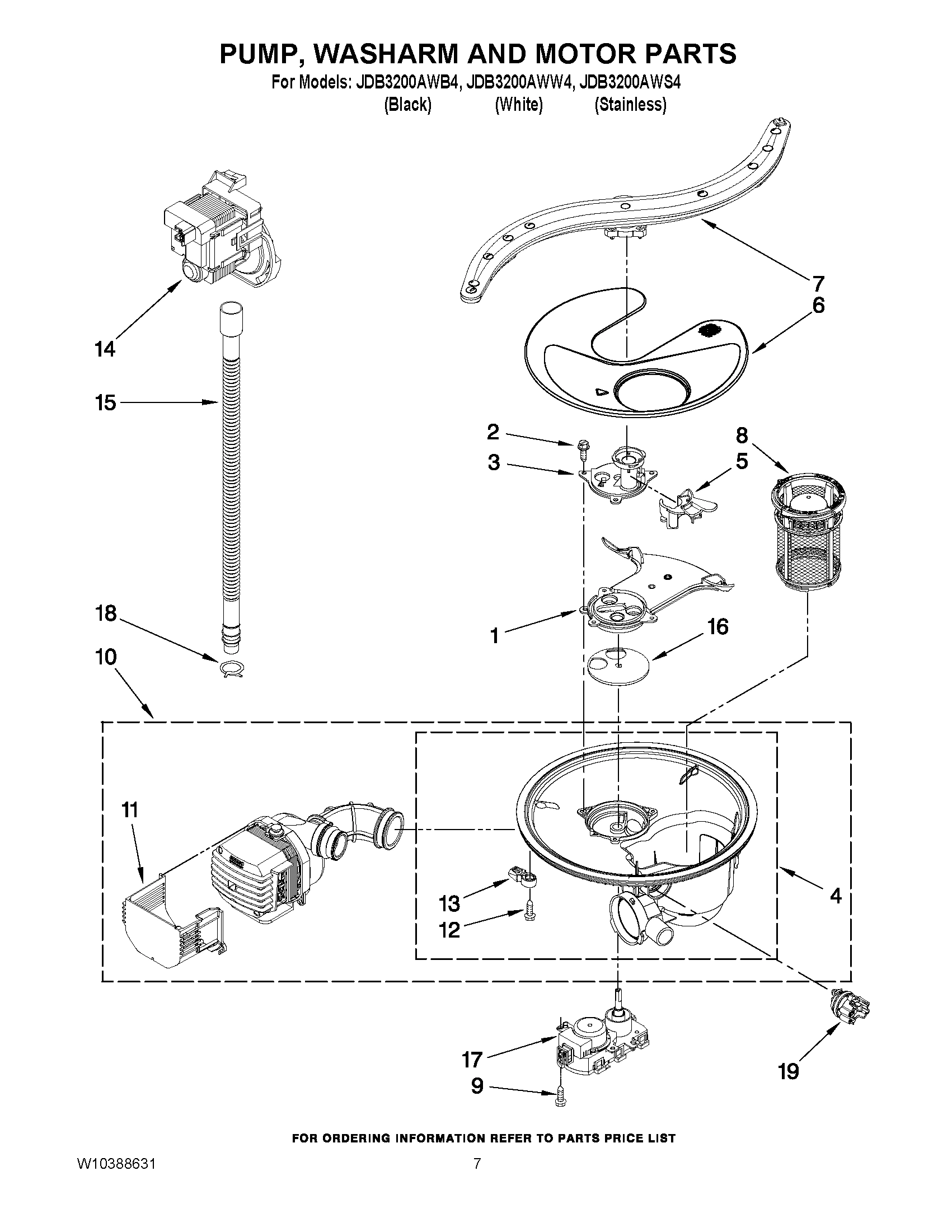 06 - PUMP, WASHARM AND MOTOR PARTS