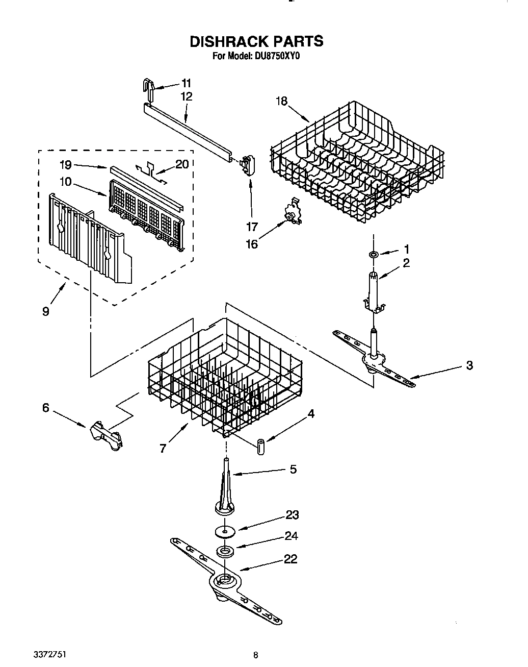 06 - DISHRACK, LIT/OPTIONAL
