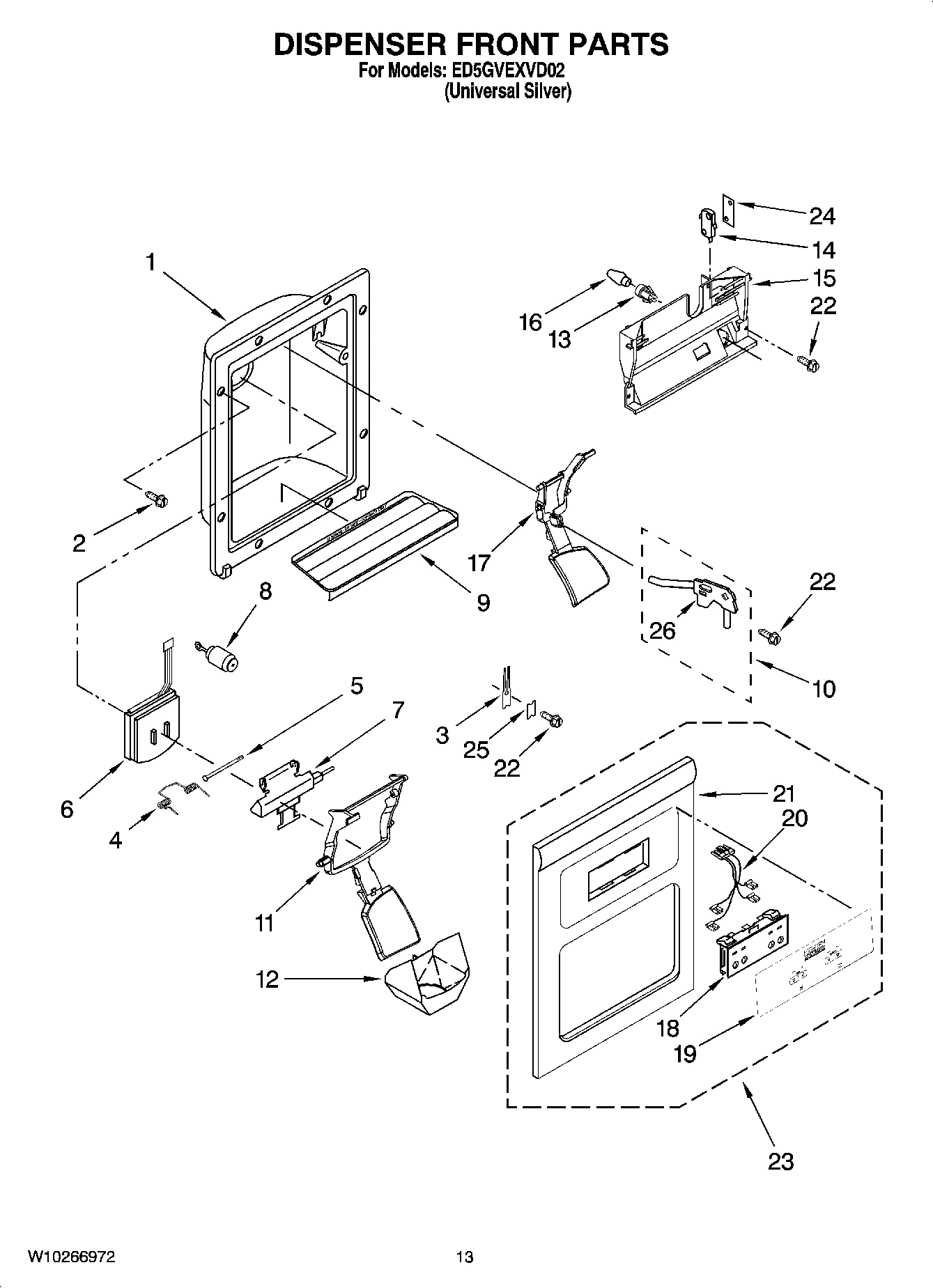 08 - DISPENSER FRONT PARTS