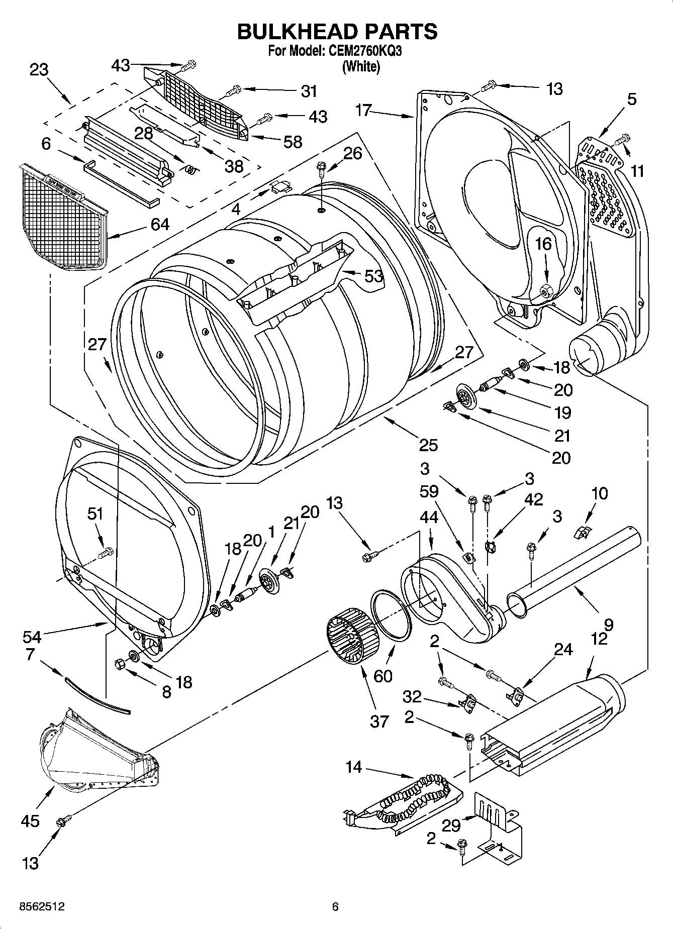 03 - BULKHEAD PARTS AND OPTIONAL PARTS NOT INCLUDED