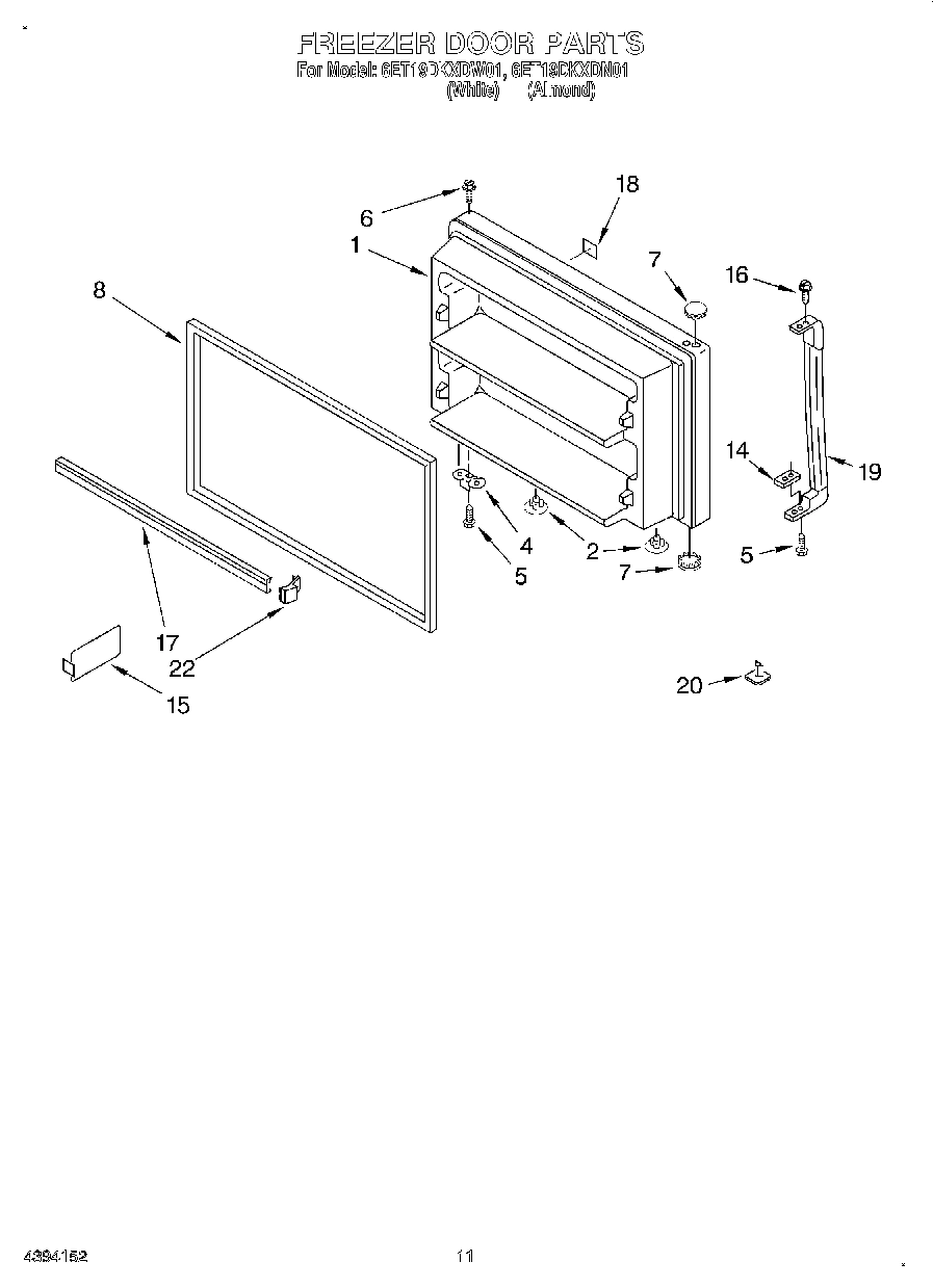06 - FREEZER DOOR, LIT/OPTIONAL