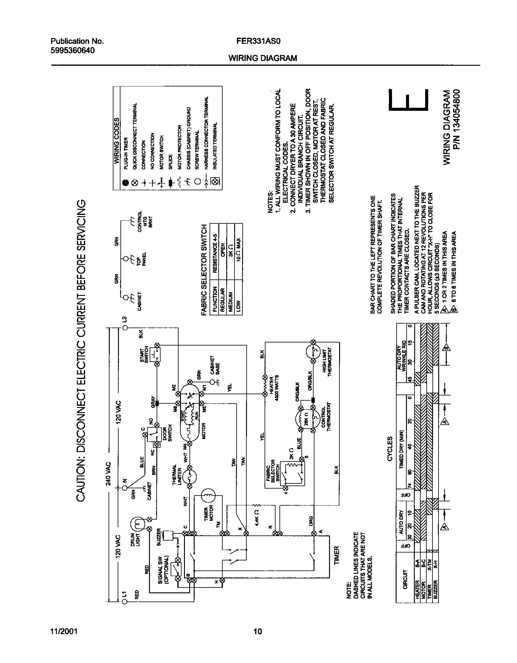 10 - 134054800 WIRING DIAGRAM