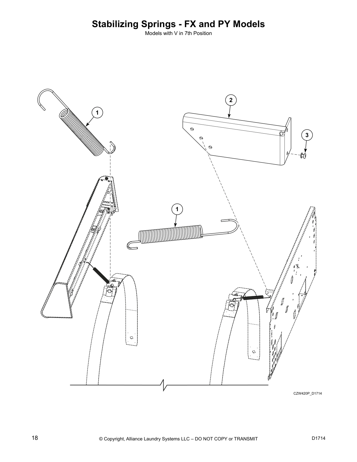 Stabilizing Springs - FX and PY Models