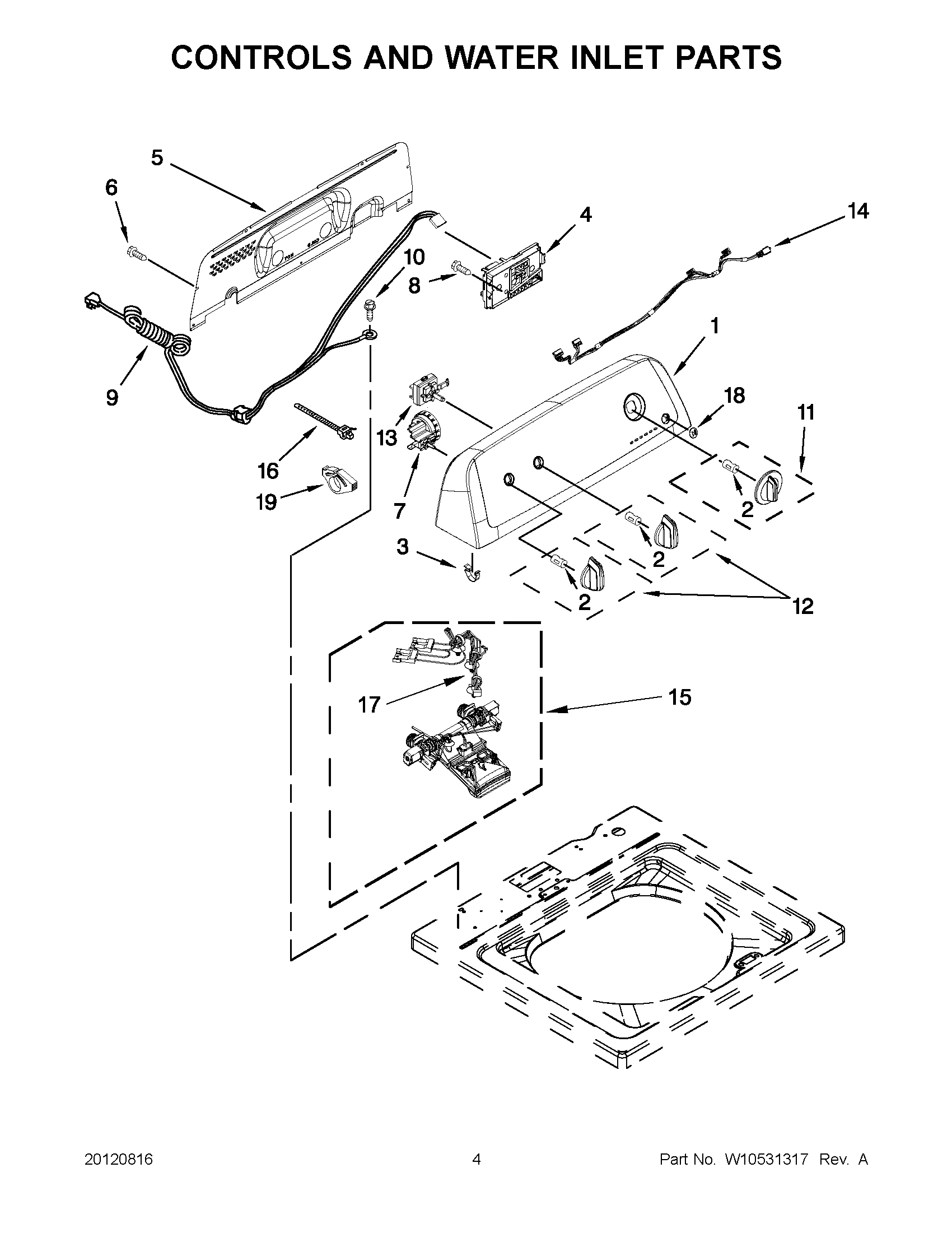 02 - CONTROLS AND WATER INLET PARTS