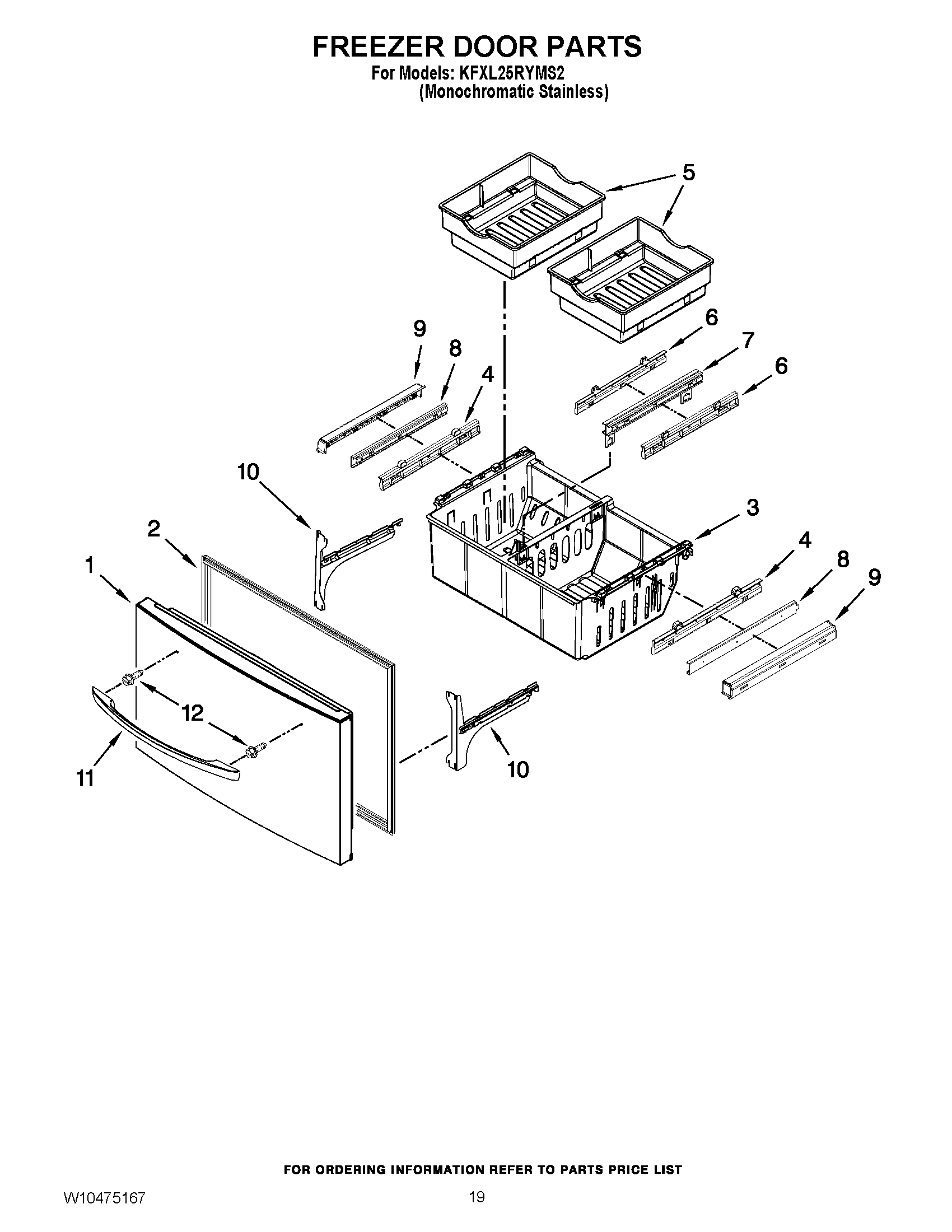 10 - FREEZER DOOR PARTS