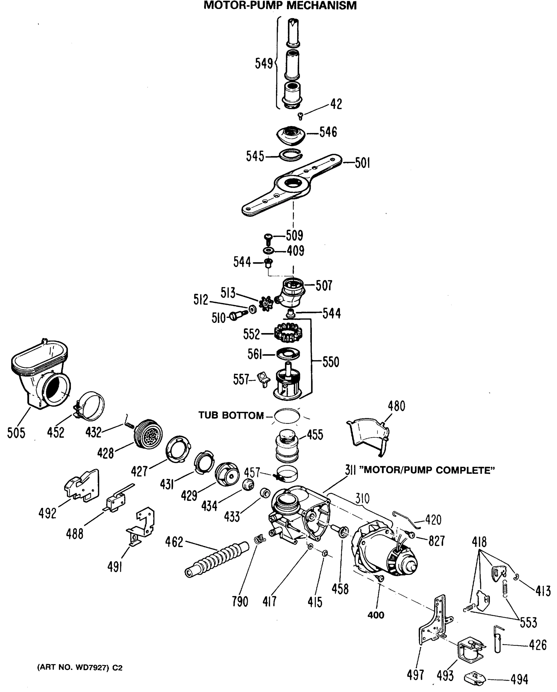 MOTOR-PUMP MECHANISM