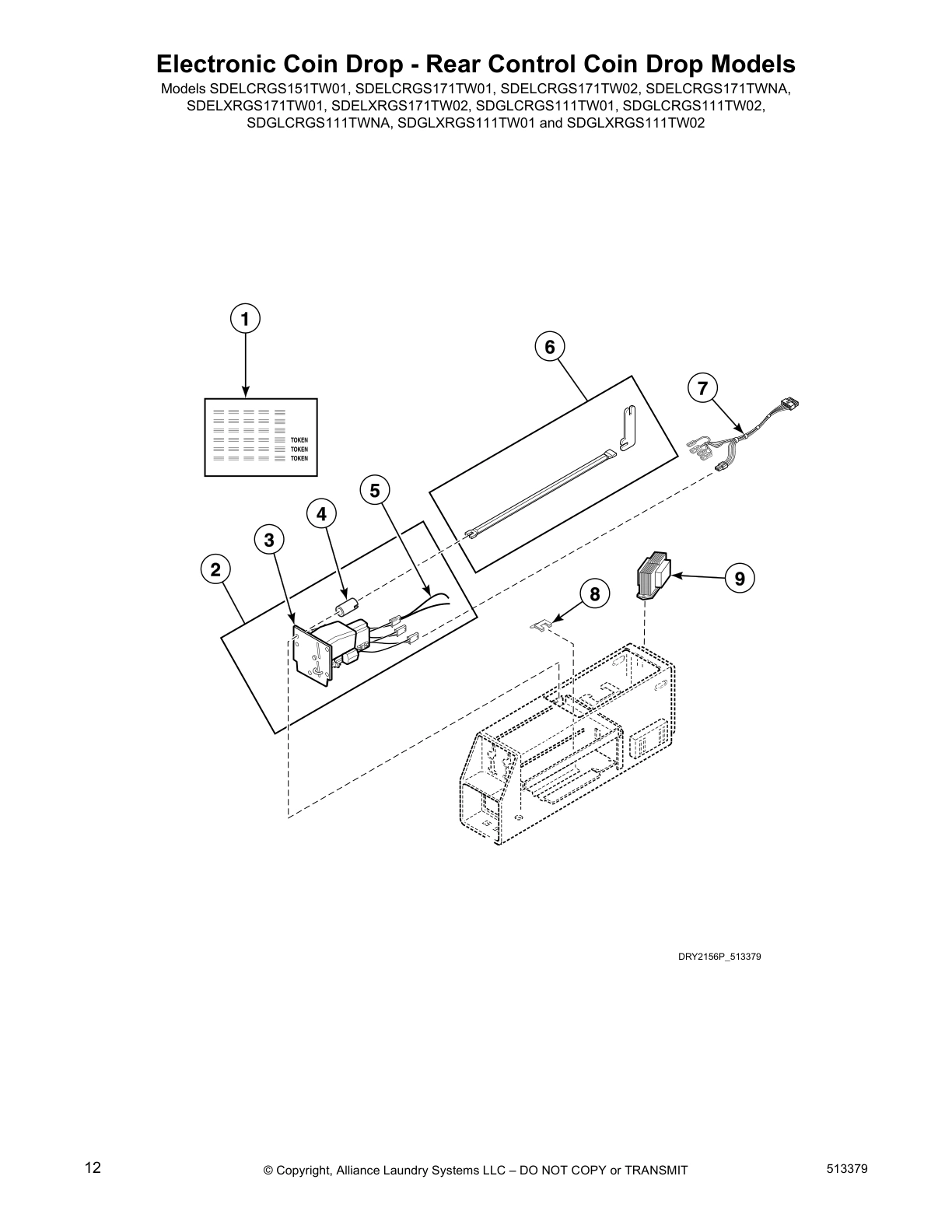Electronic Coin Drop - Rear Control Coin Drop Models