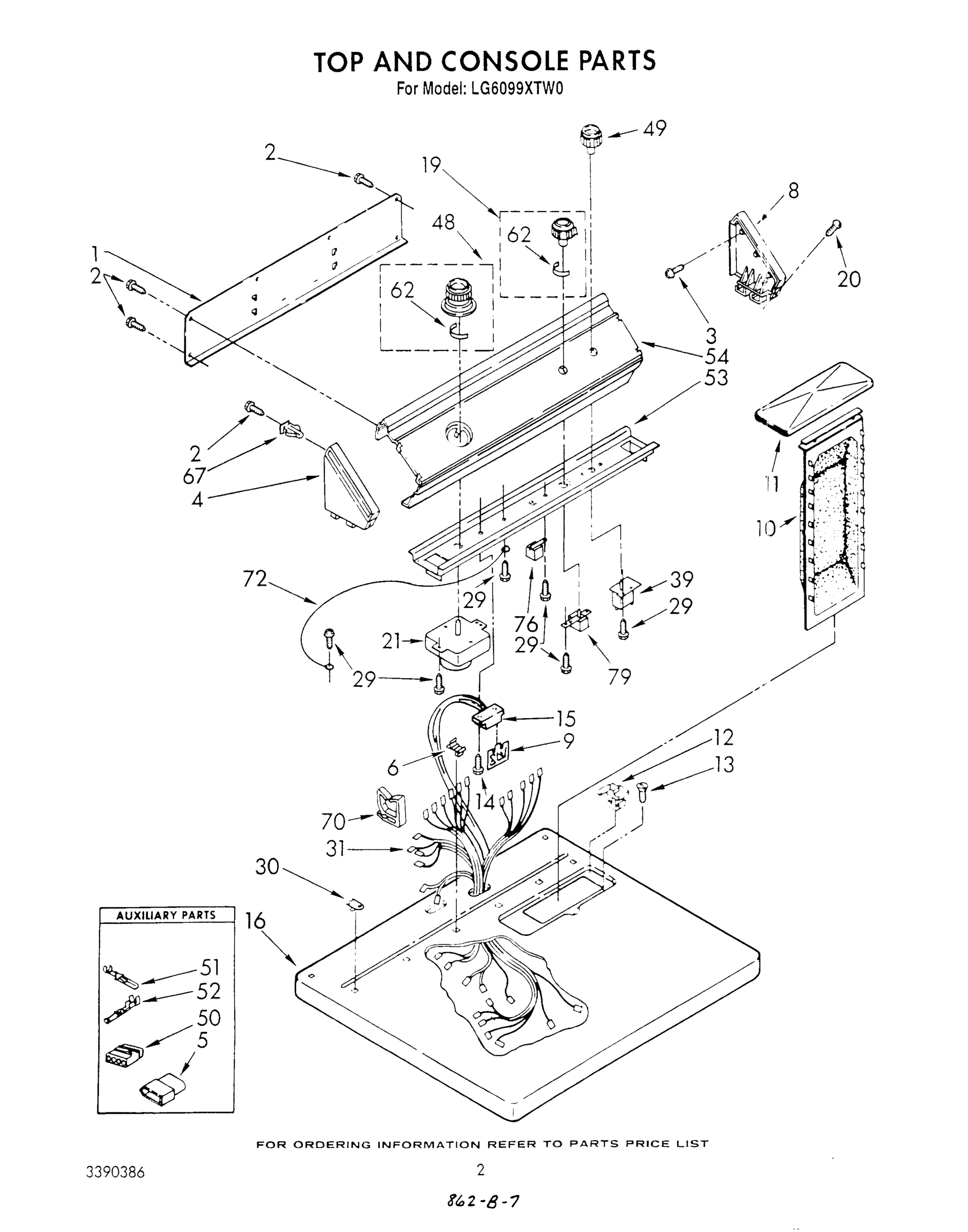 02 - TOP AND CONSOLE , LITERATURE AND OPTIONAL