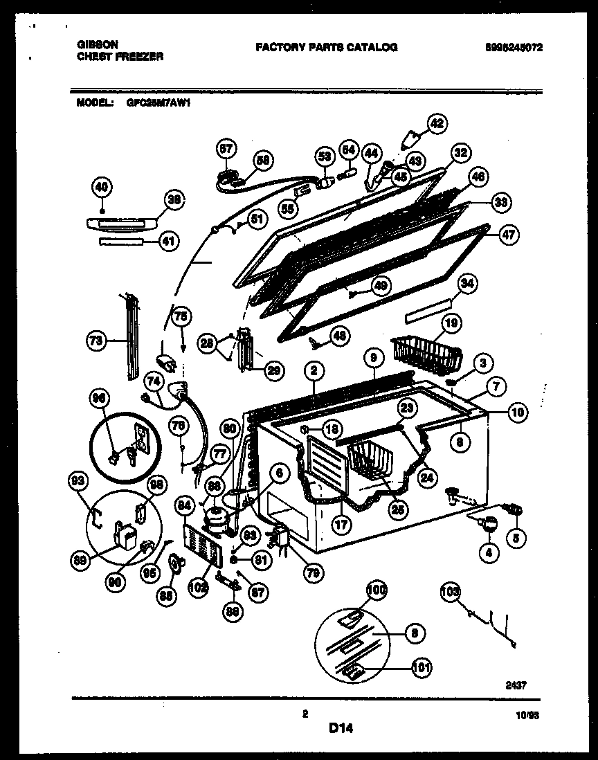 02 - CHEST FREEZER PARTS