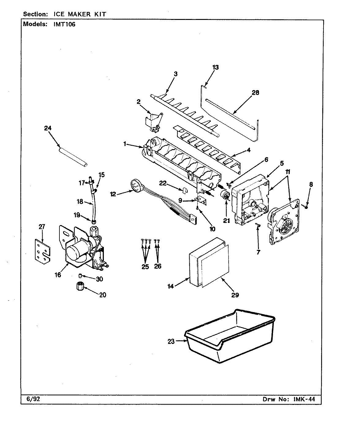 01 - ICE MAKER KIT (B/M BY07A)