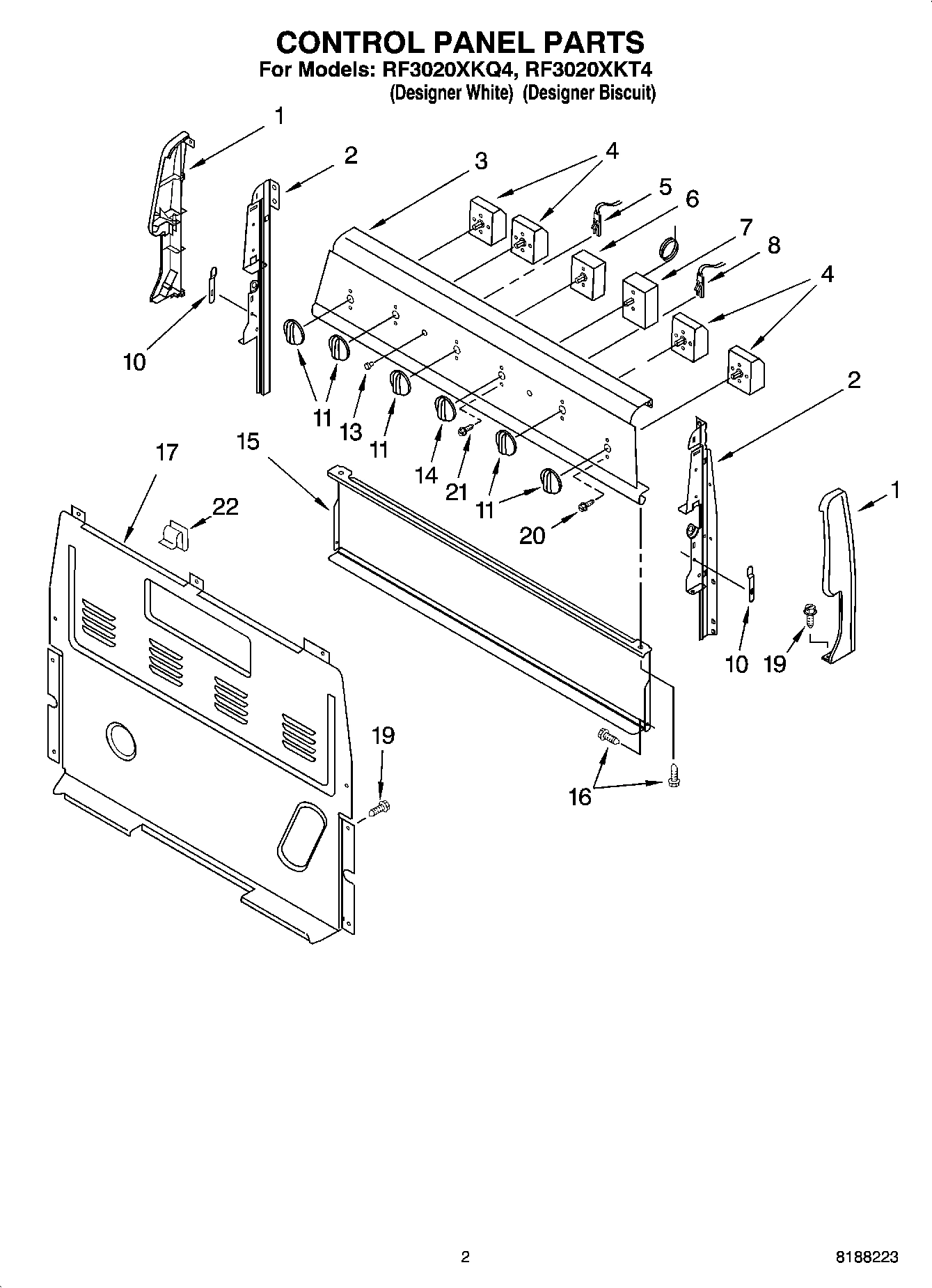 02 - CONTROL PANEL PARTS