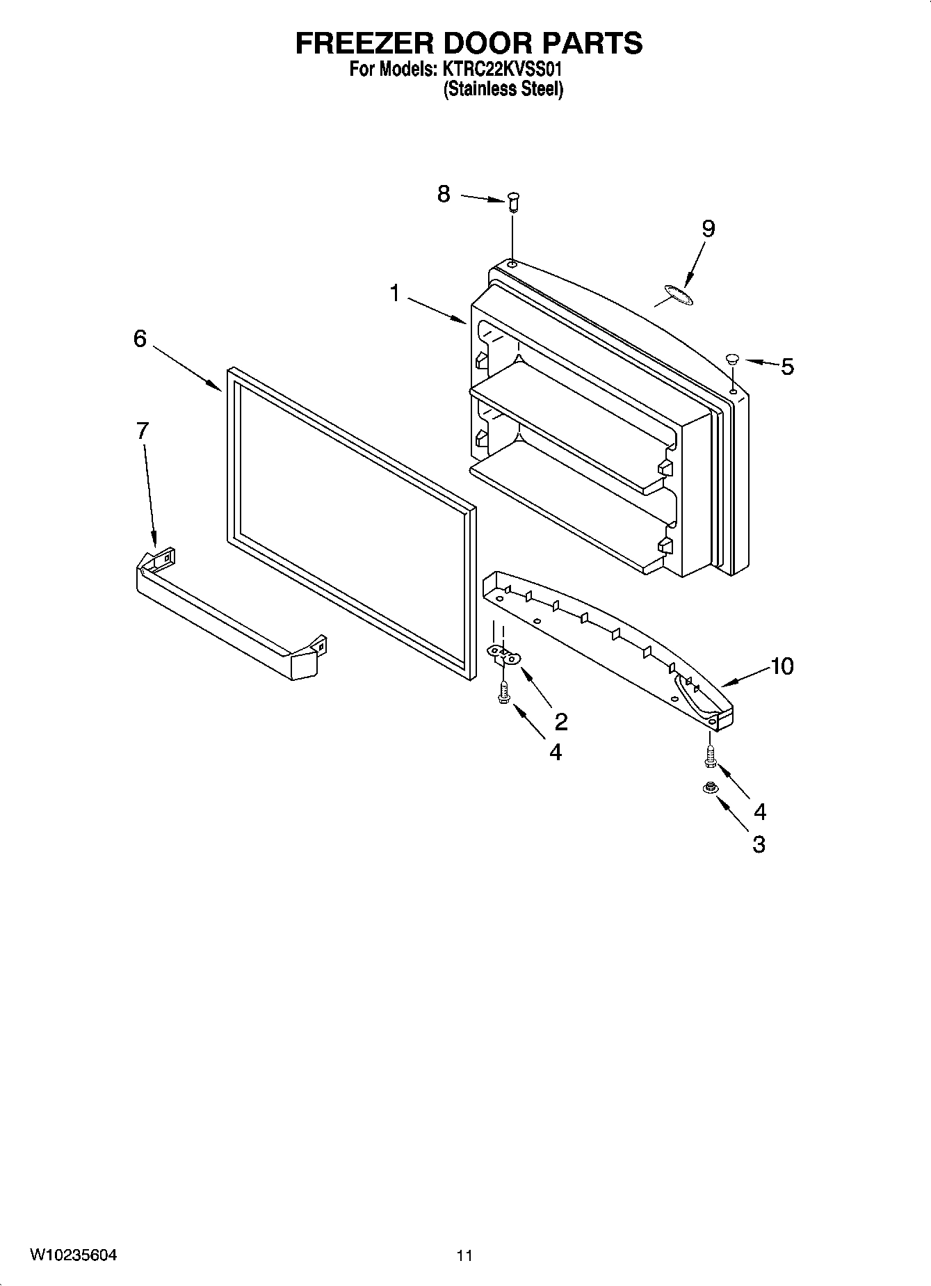 06 - FREEZER DOOR PARTS, OPTIONAL PARTS (NOT INCLUDED)