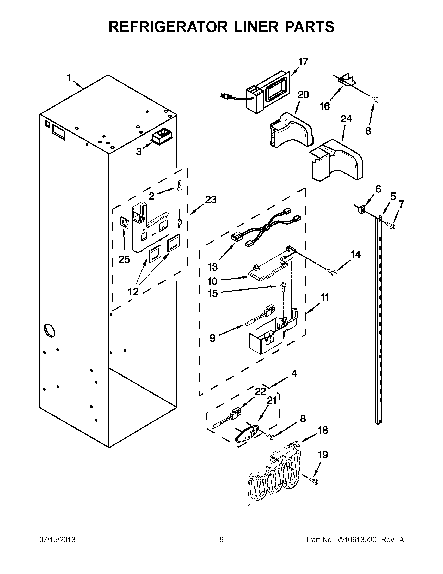 03 - REFRIGERATOR LINER PARTS