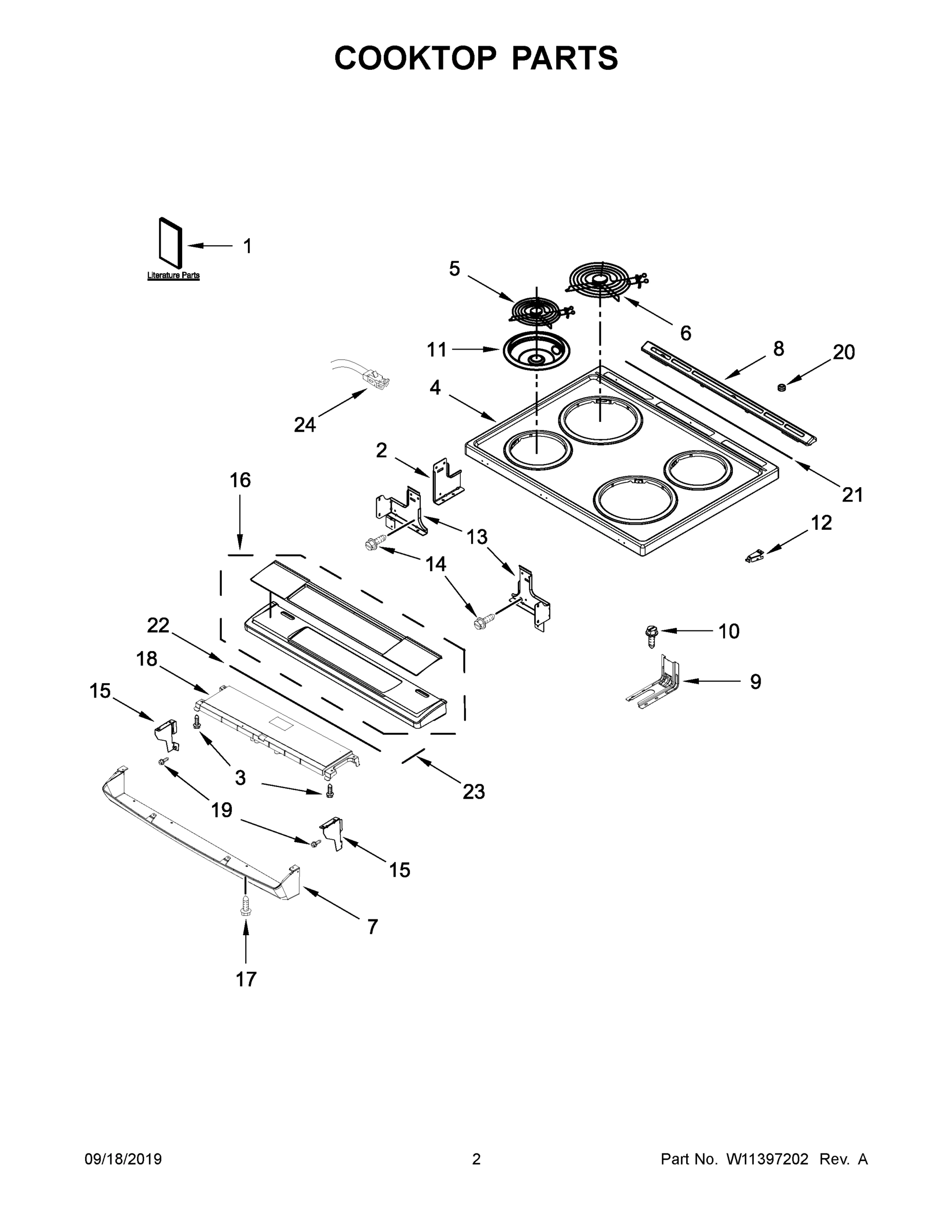 02 - COOKTOP PARTS