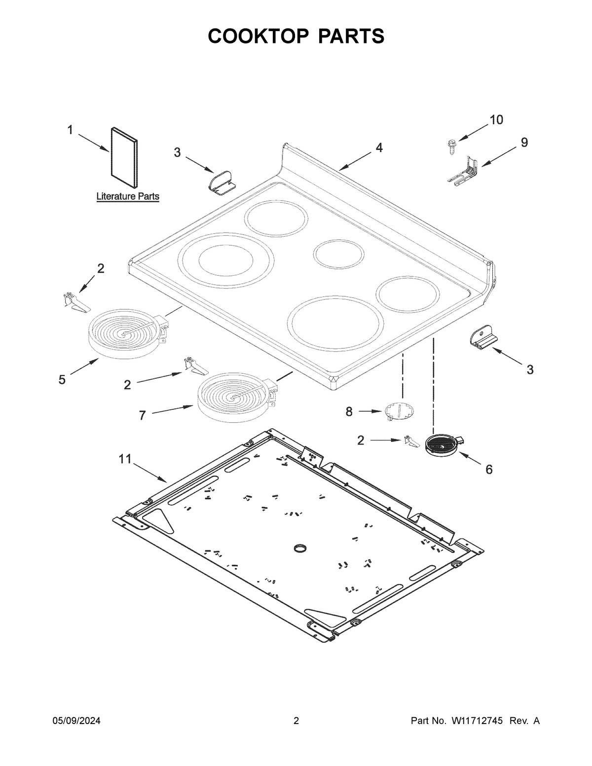 02 - COOKTOP PARTS