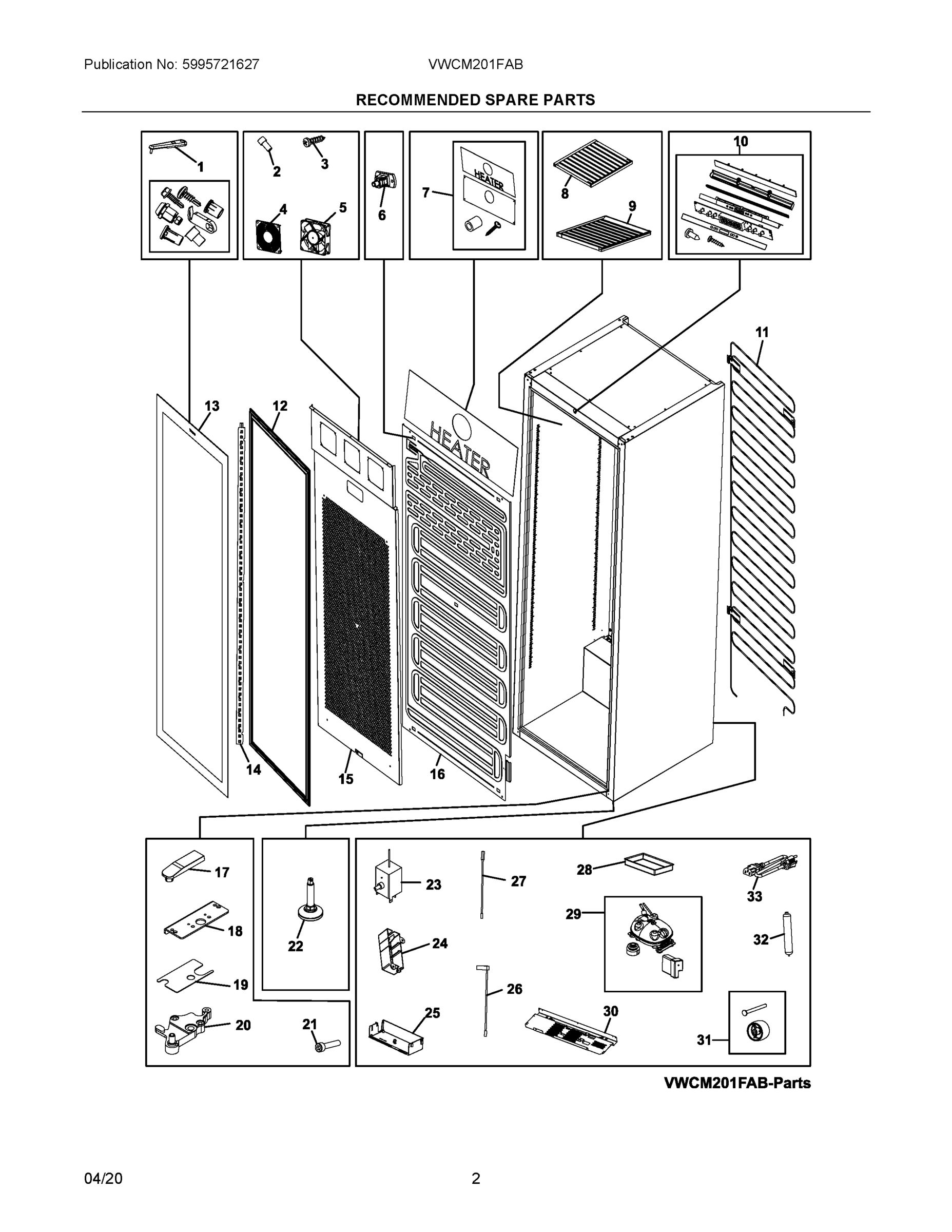 02 - RECOMMENDED SPARE PARTS