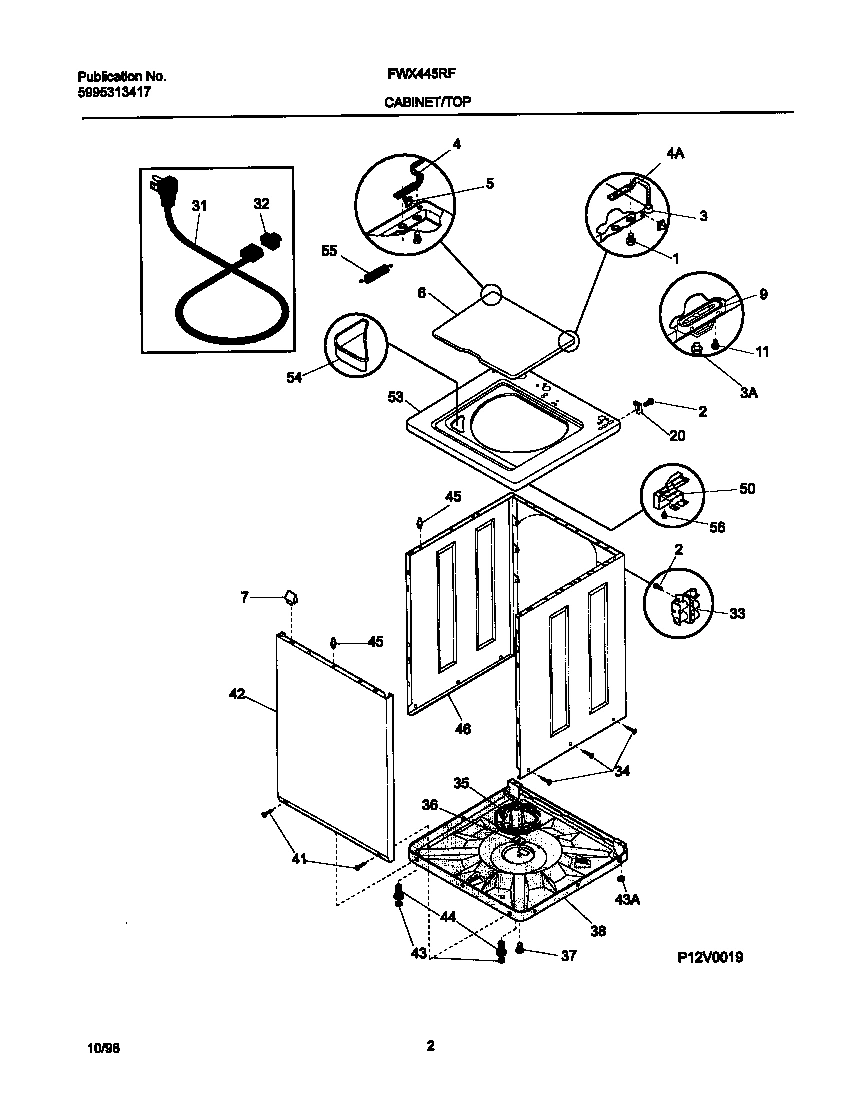 02 - P12V0019 WSHR CAB, TOP