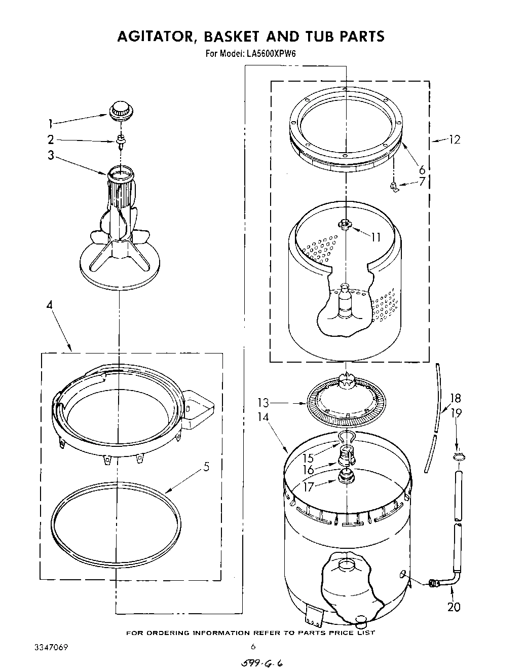 04 - AGITATOR, BASKET AND TUB