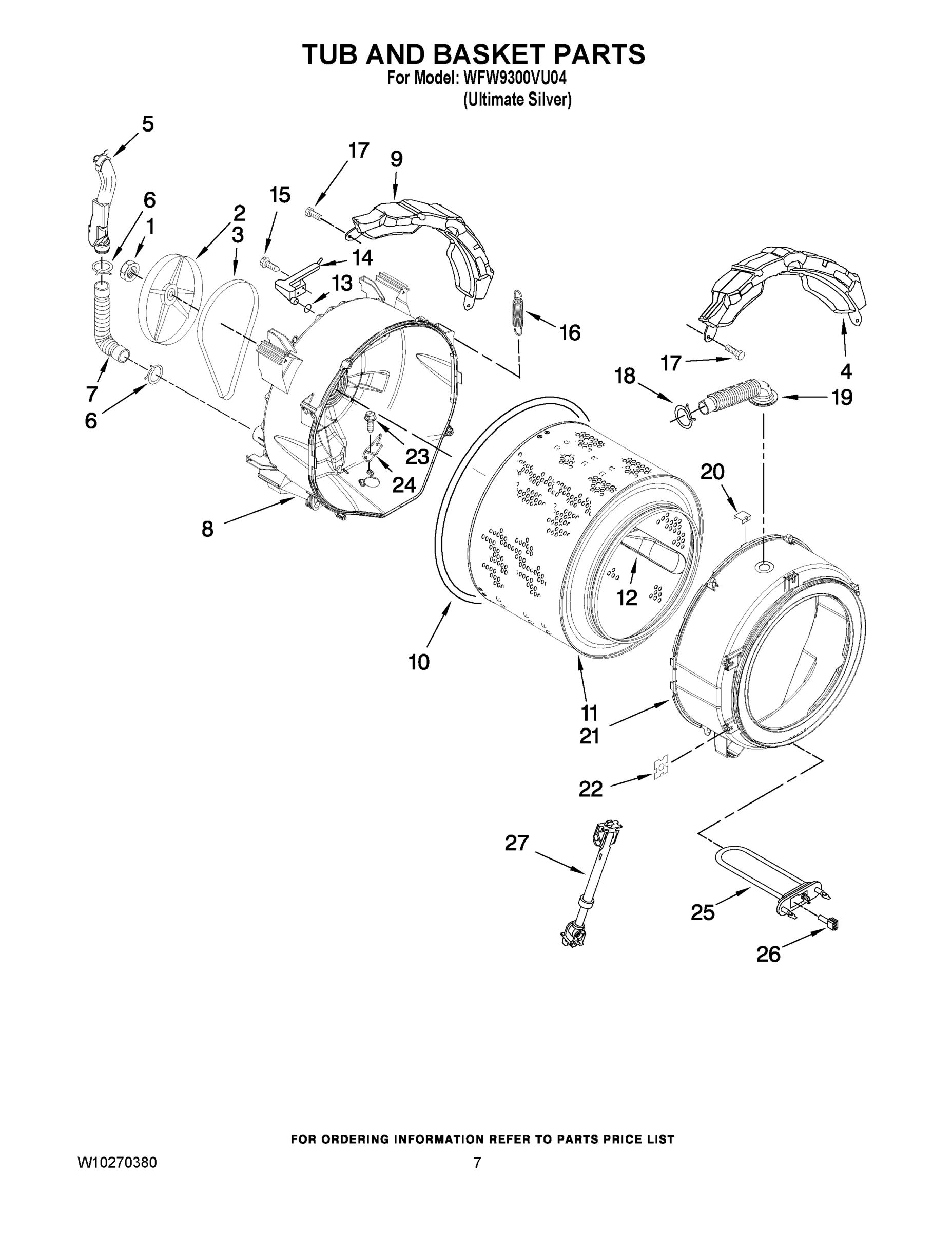 05 - TUB AND BASKET PARTS