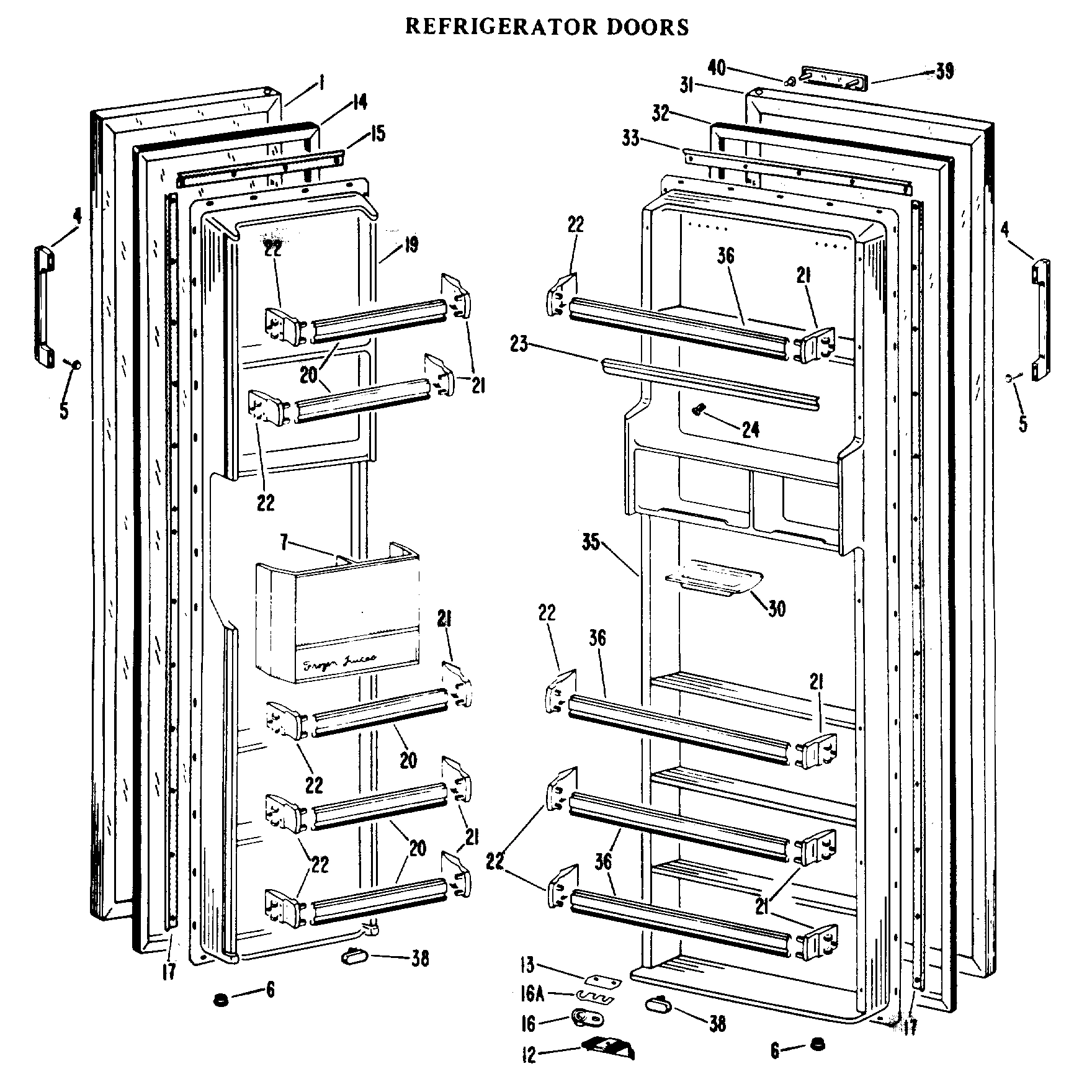 REFRIGERATOR DOORS